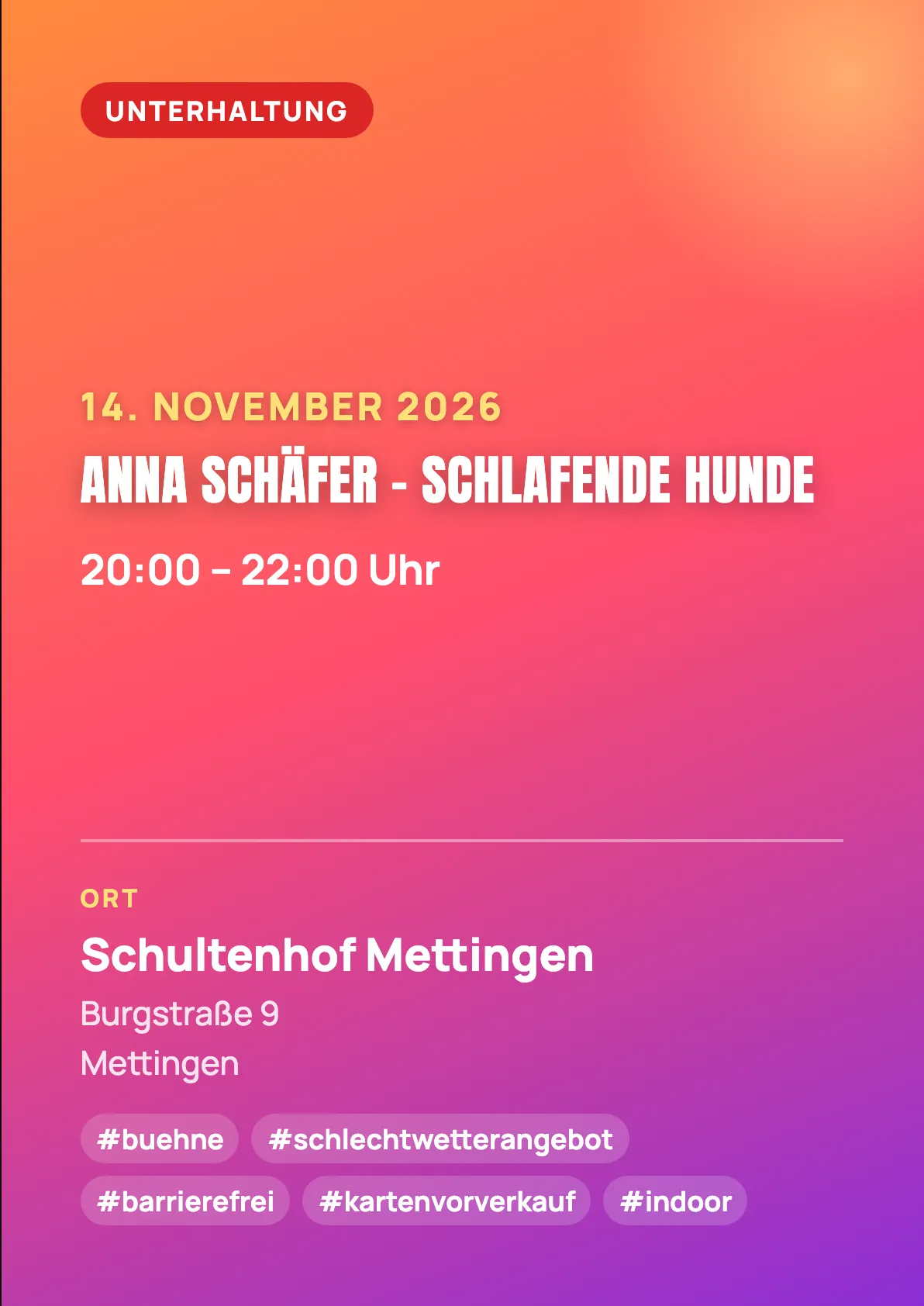 Veranstaltungsflyer