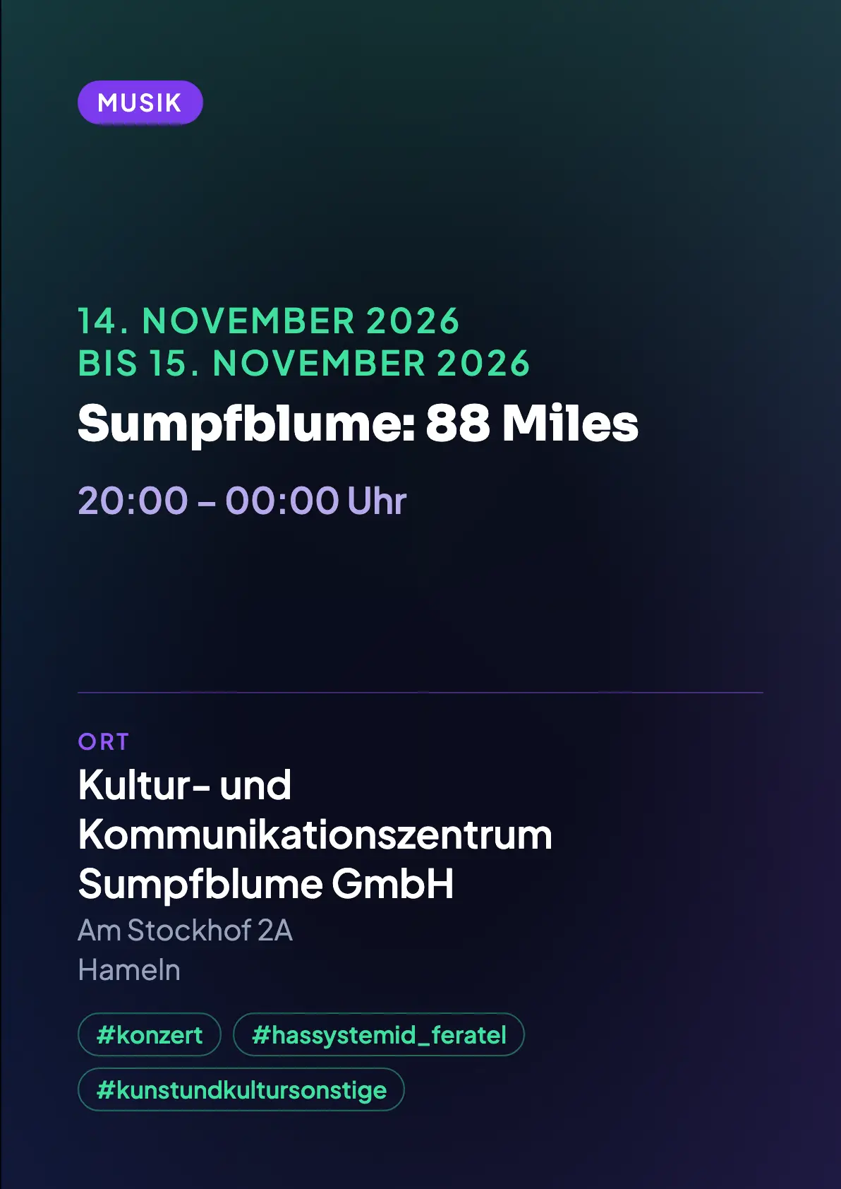 Veranstaltungsflyer