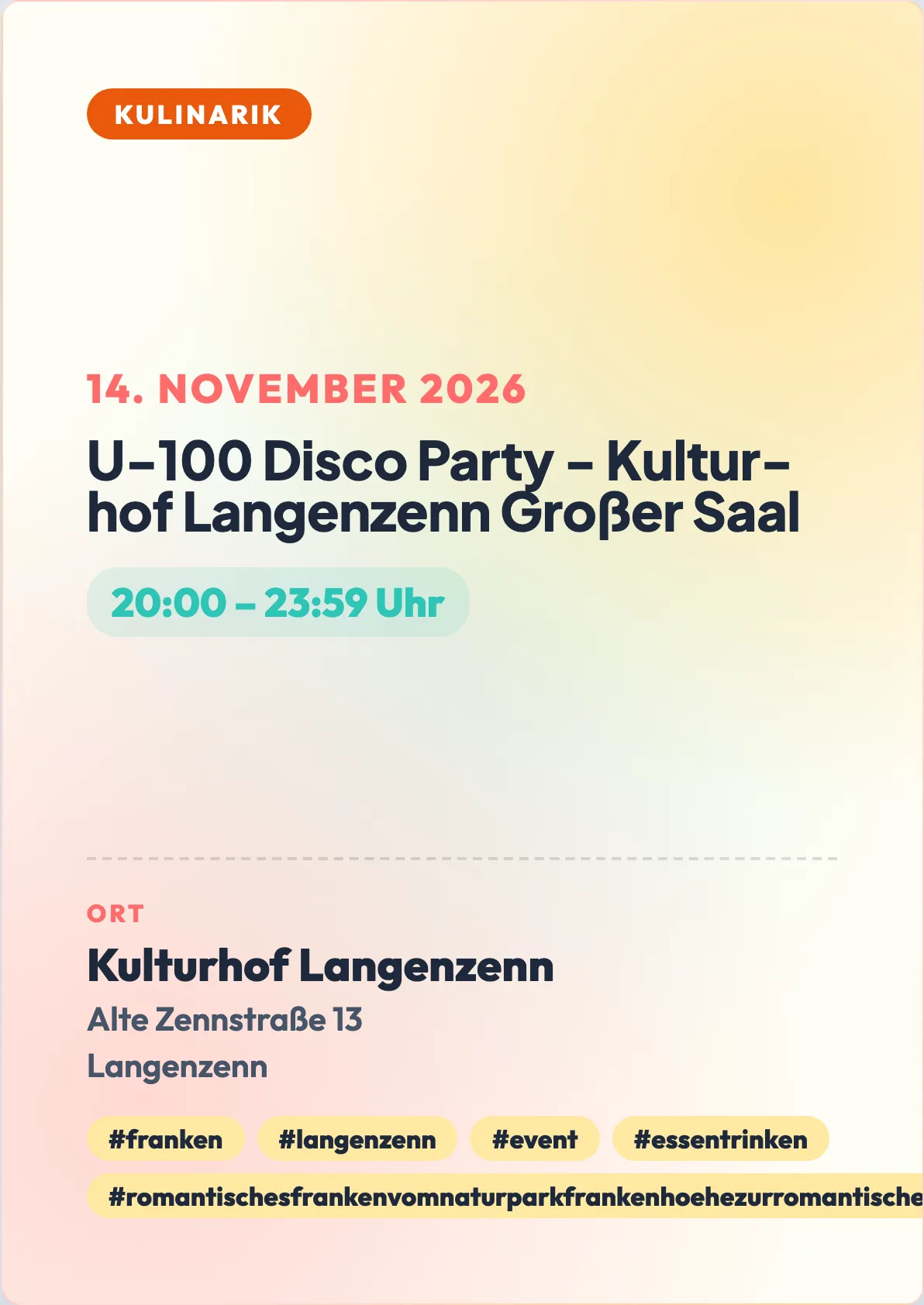 Veranstaltungsflyer