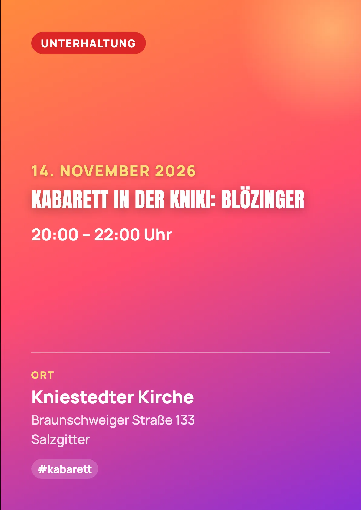 Veranstaltungsflyer