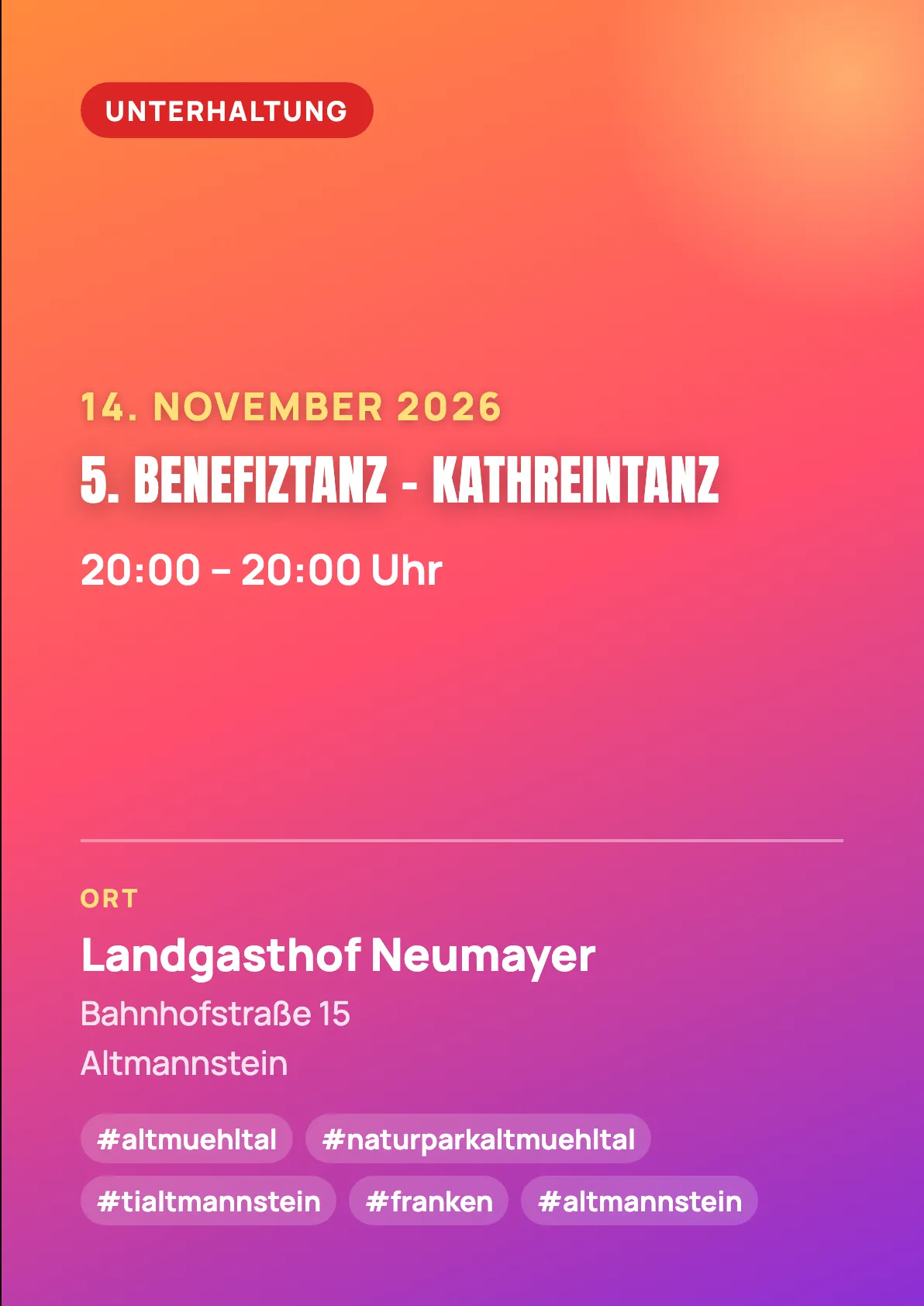 Veranstaltungsflyer