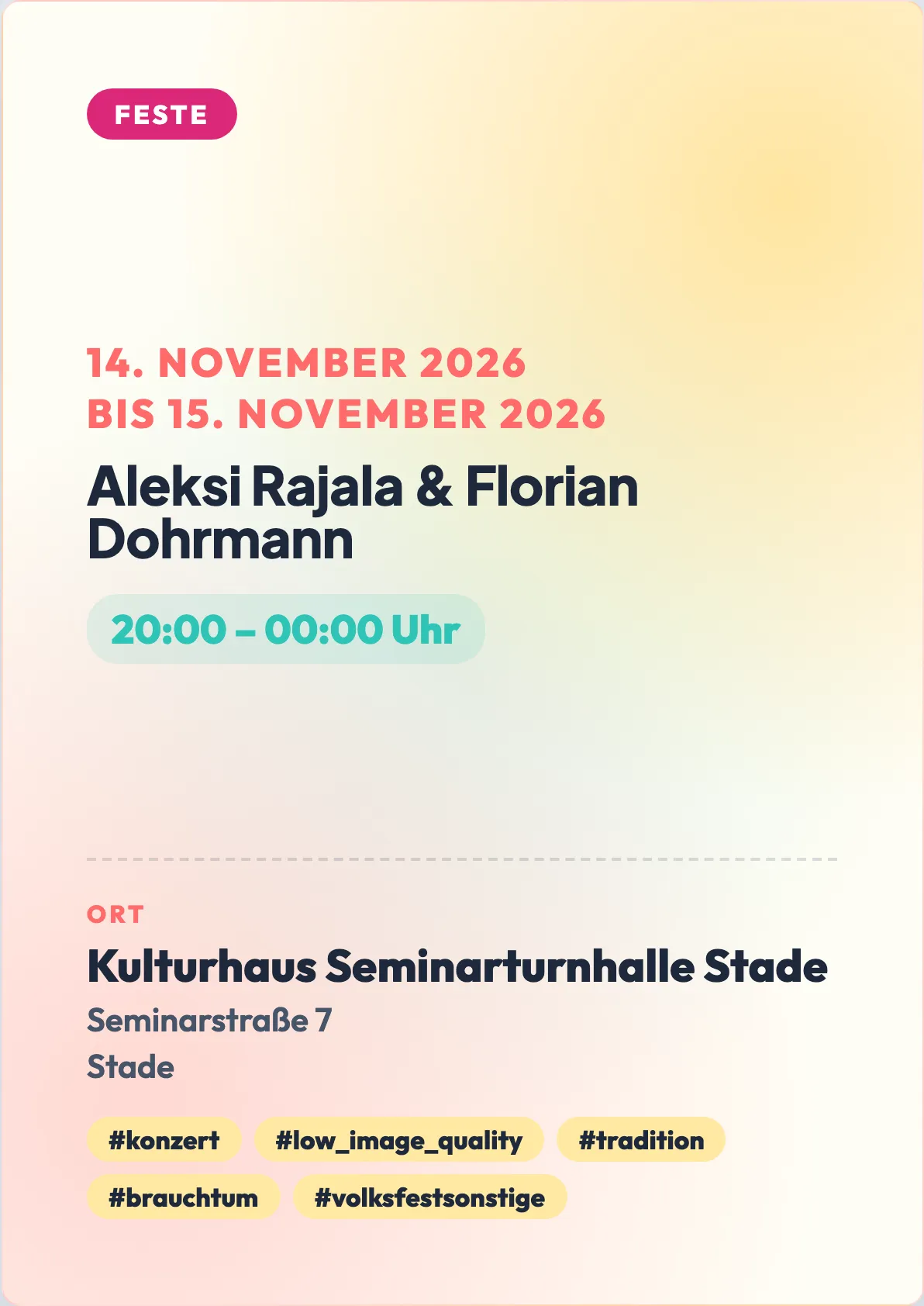 Veranstaltungsflyer
