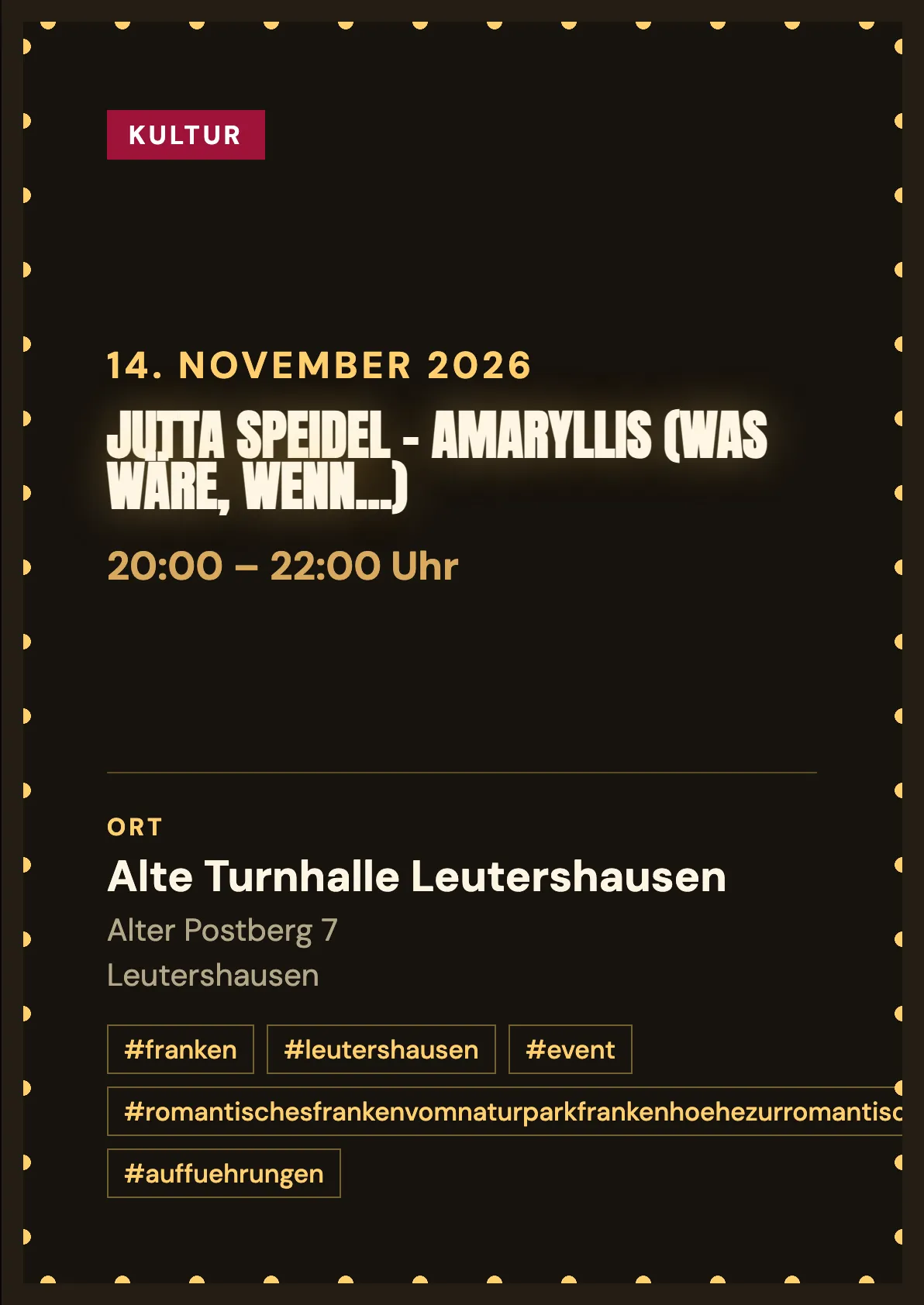 Veranstaltungsflyer