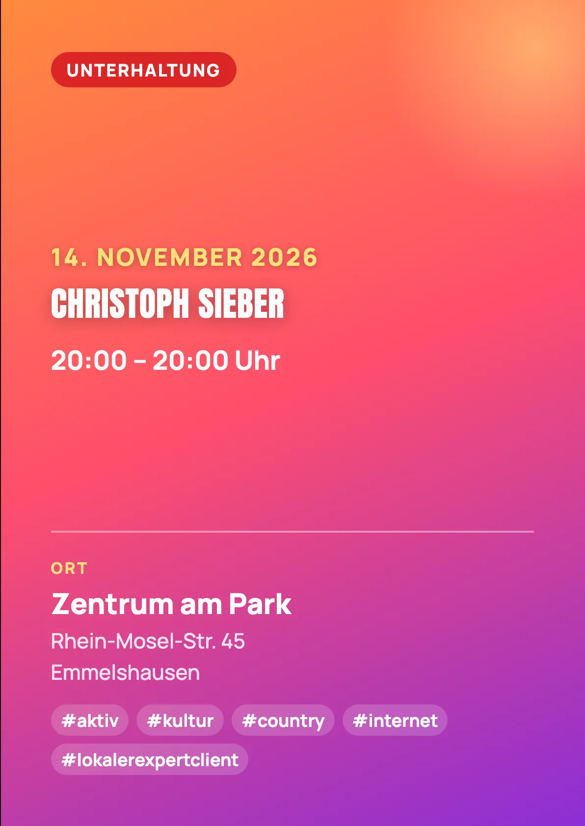 Veranstaltungsflyer