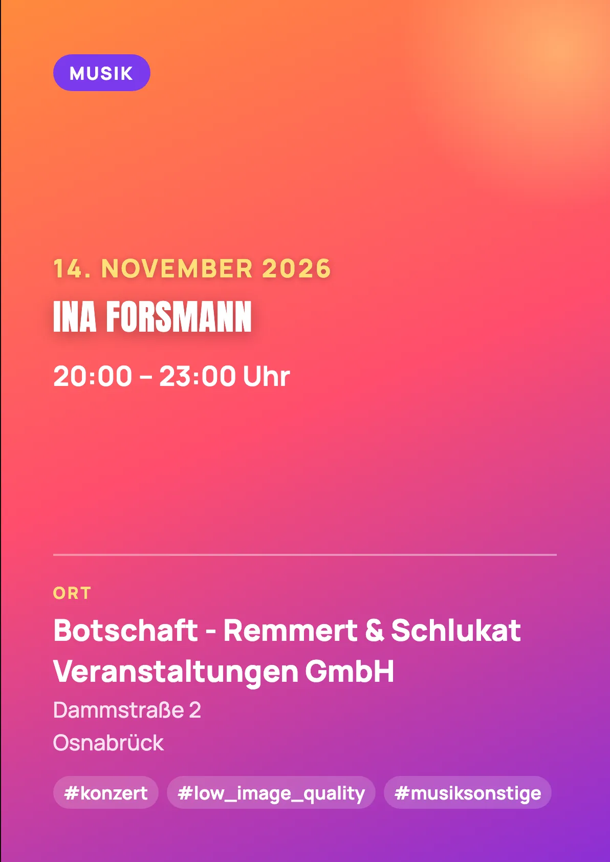 Veranstaltungsflyer