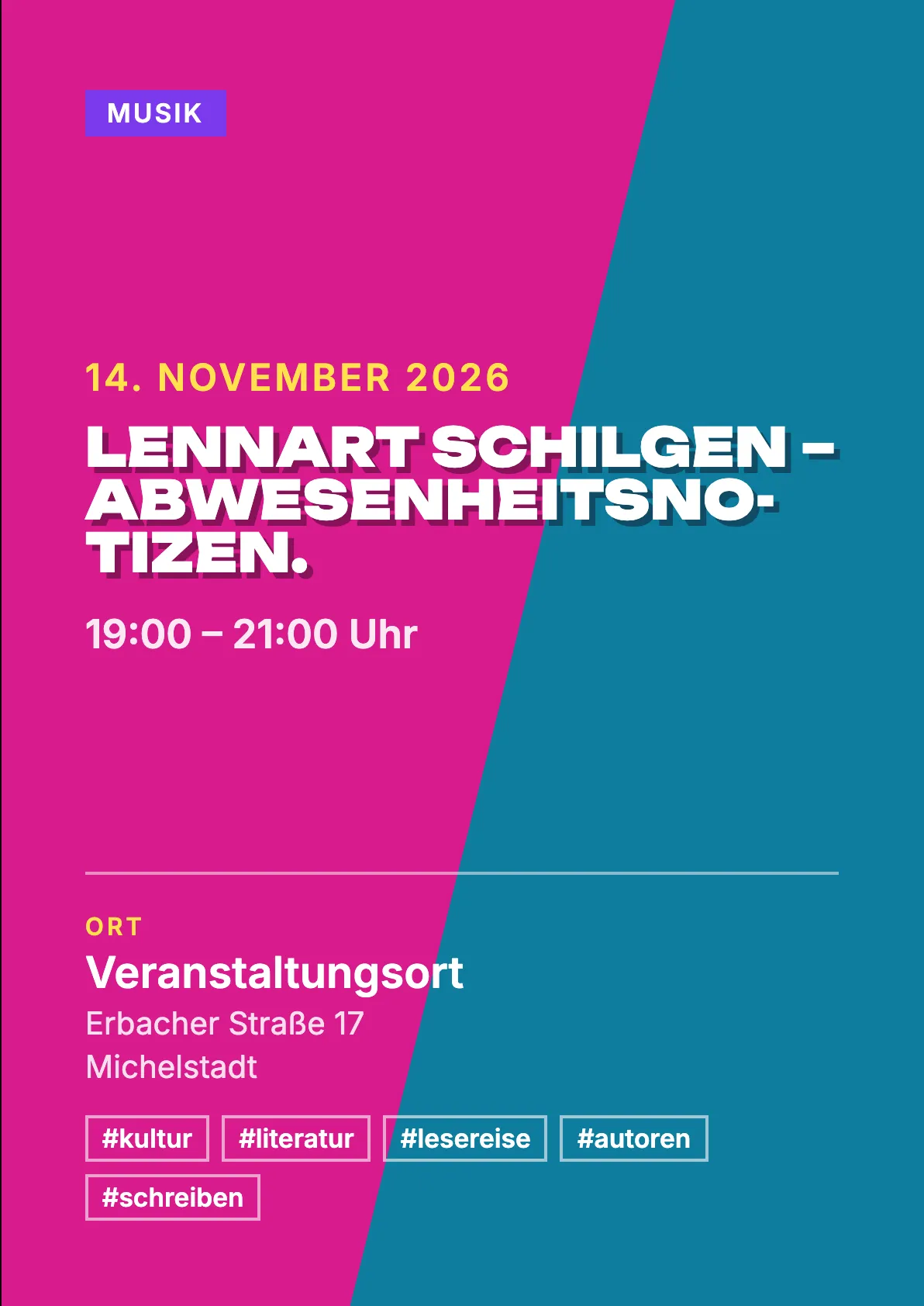 Veranstaltungsflyer