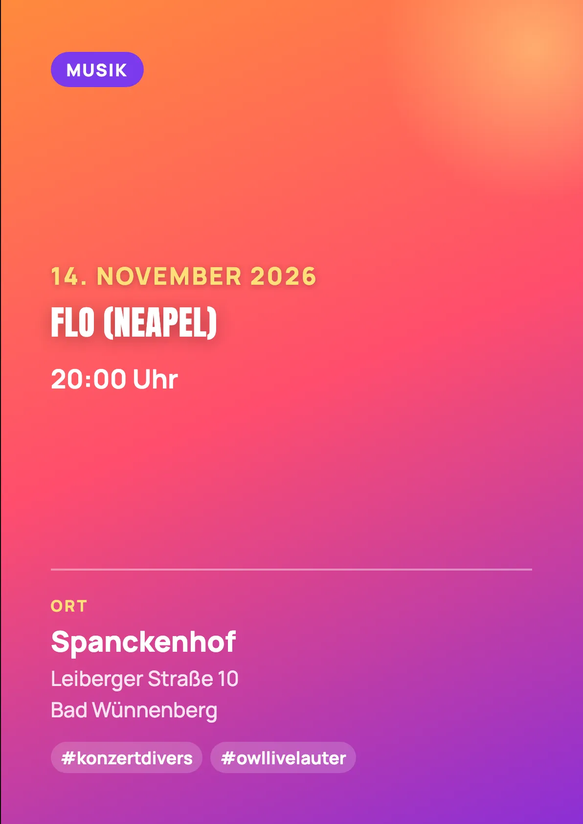 Veranstaltungsflyer