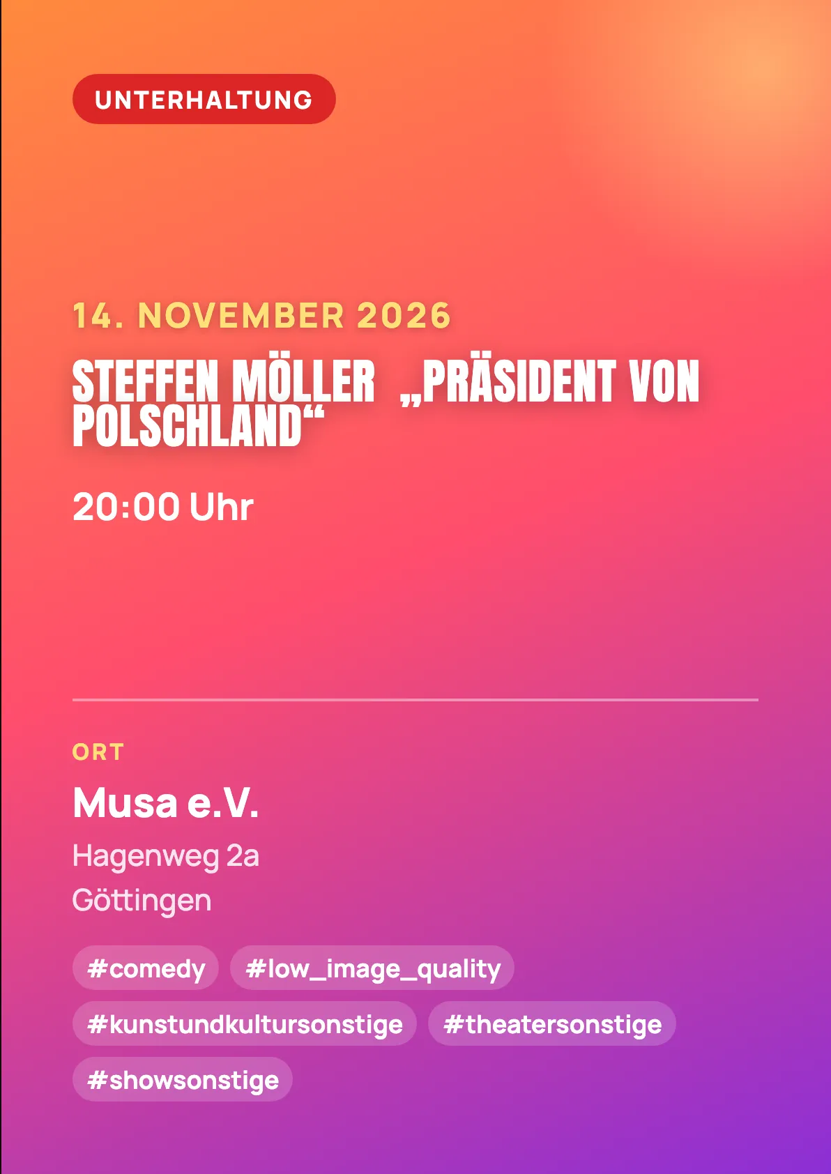 Veranstaltungsflyer