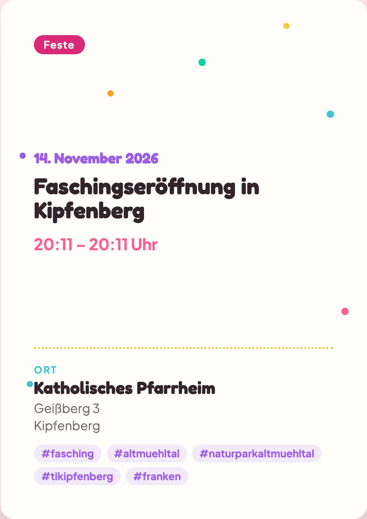 Veranstaltungsflyer