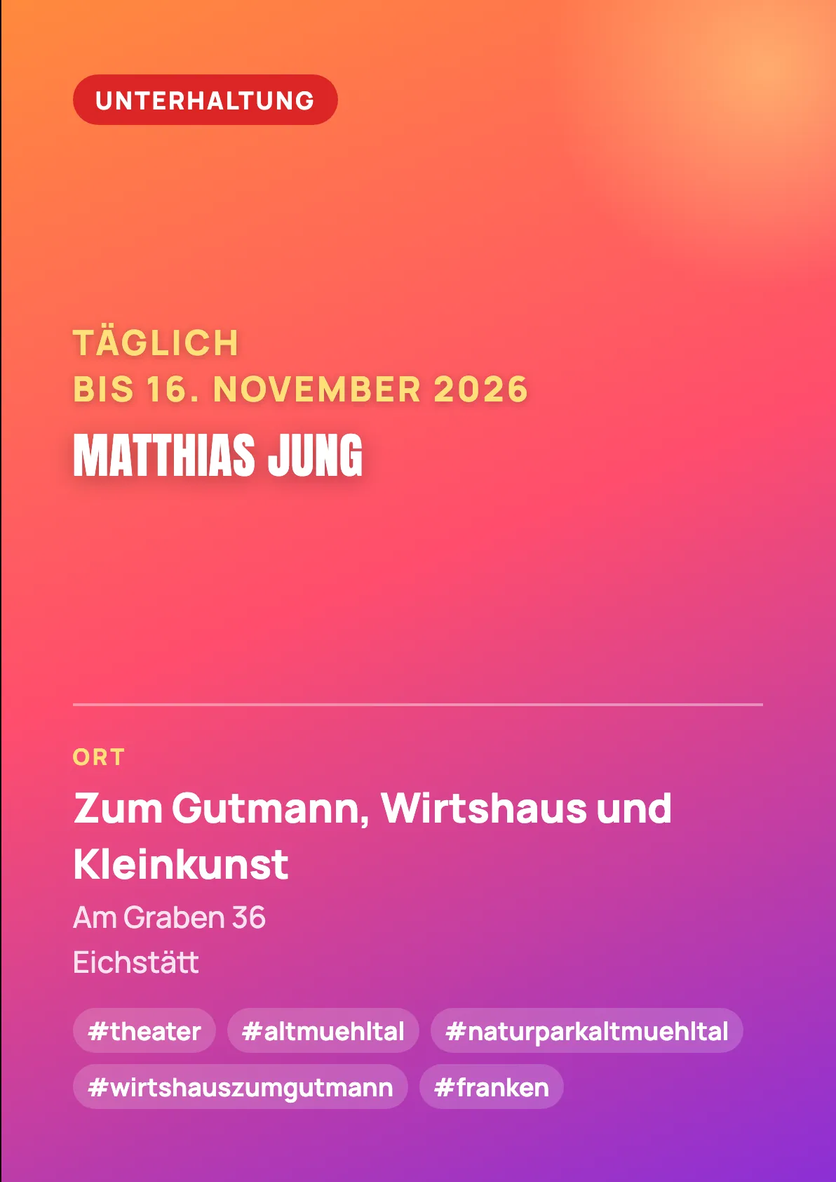 Veranstaltungsflyer