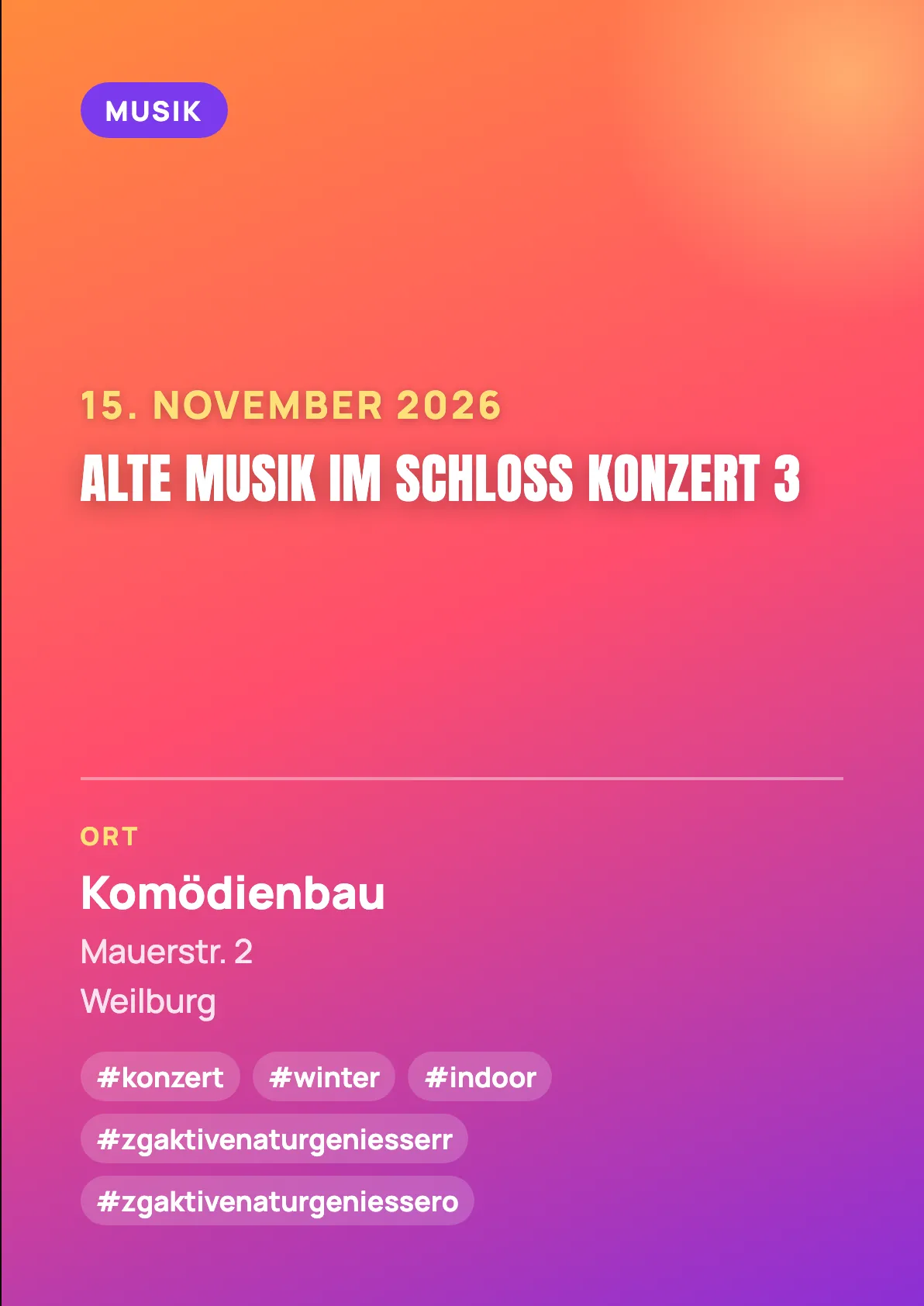 Veranstaltungsflyer