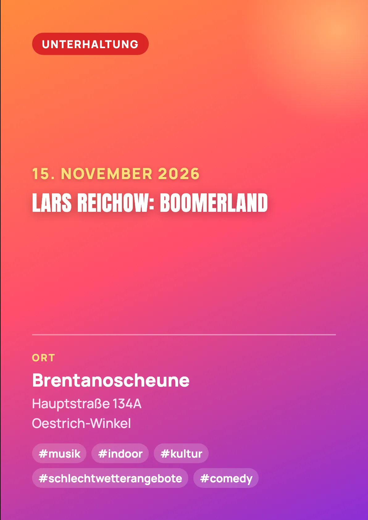 Veranstaltungsflyer