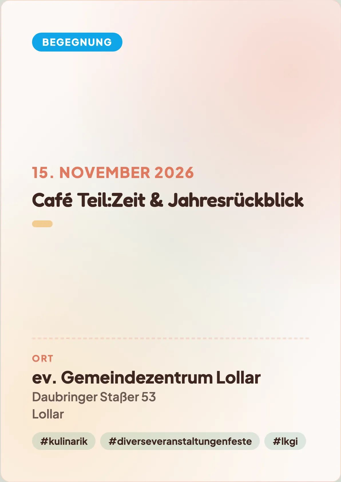Veranstaltungsflyer