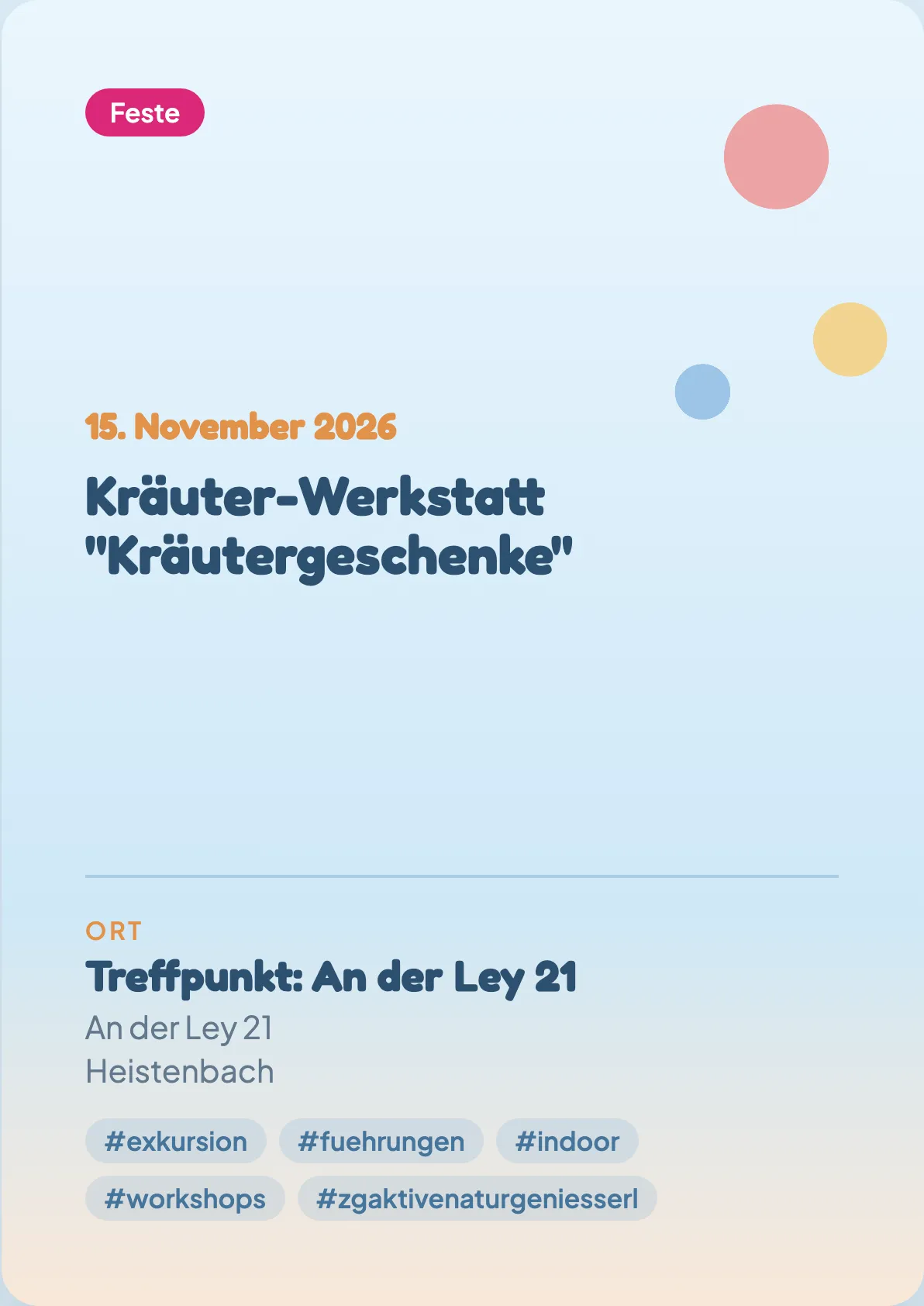 Veranstaltungsflyer