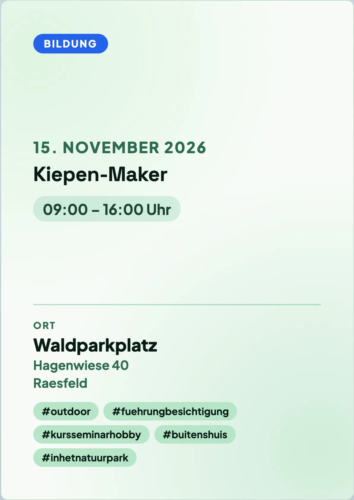 Veranstaltungsflyer