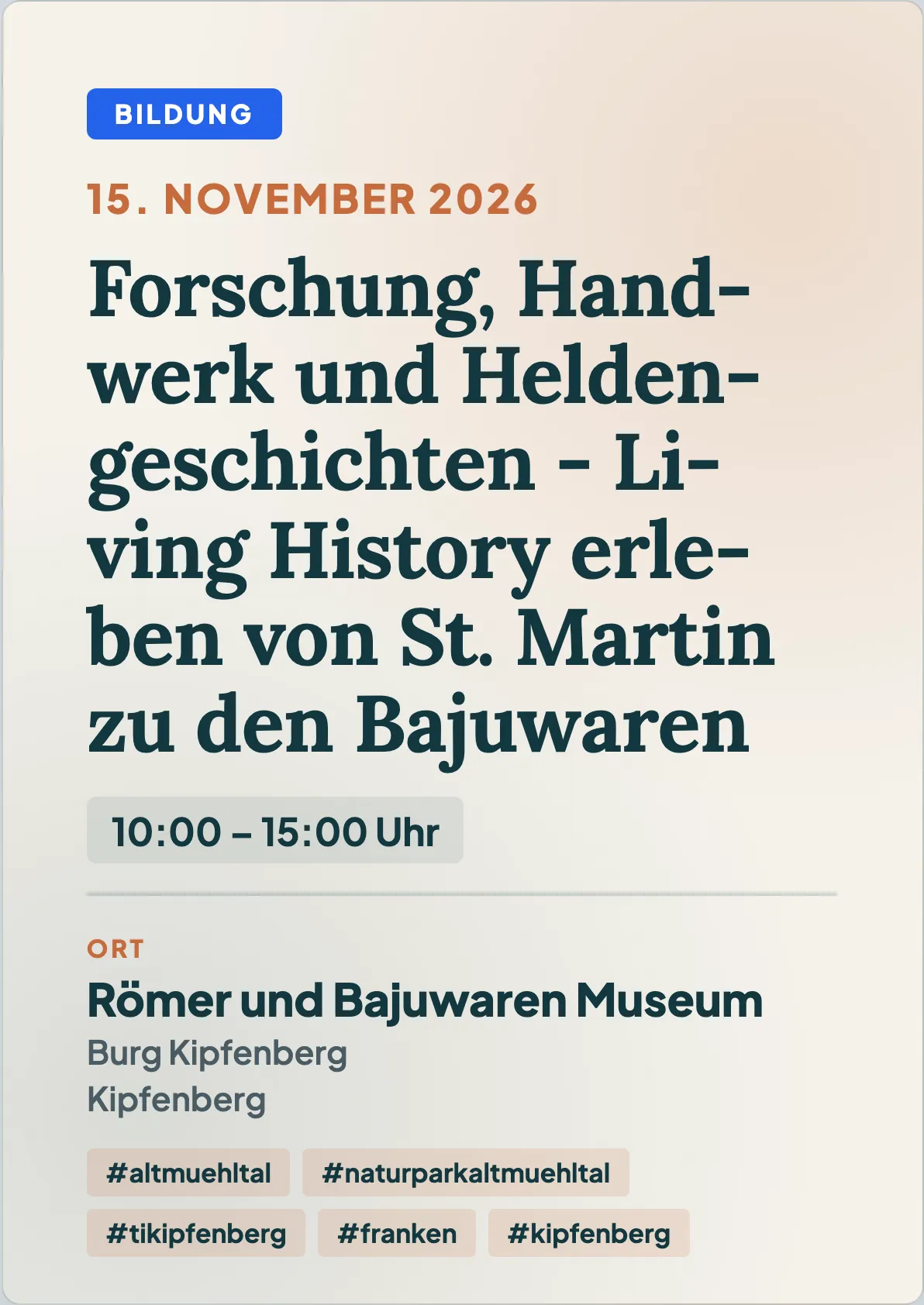 Veranstaltungsflyer