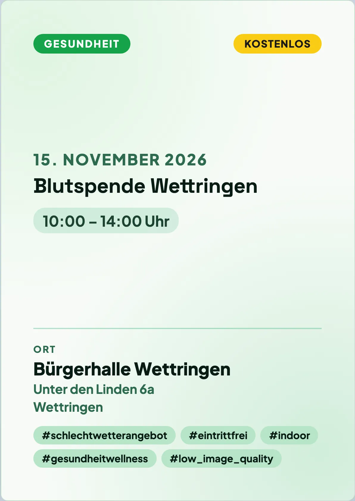 Veranstaltungsflyer