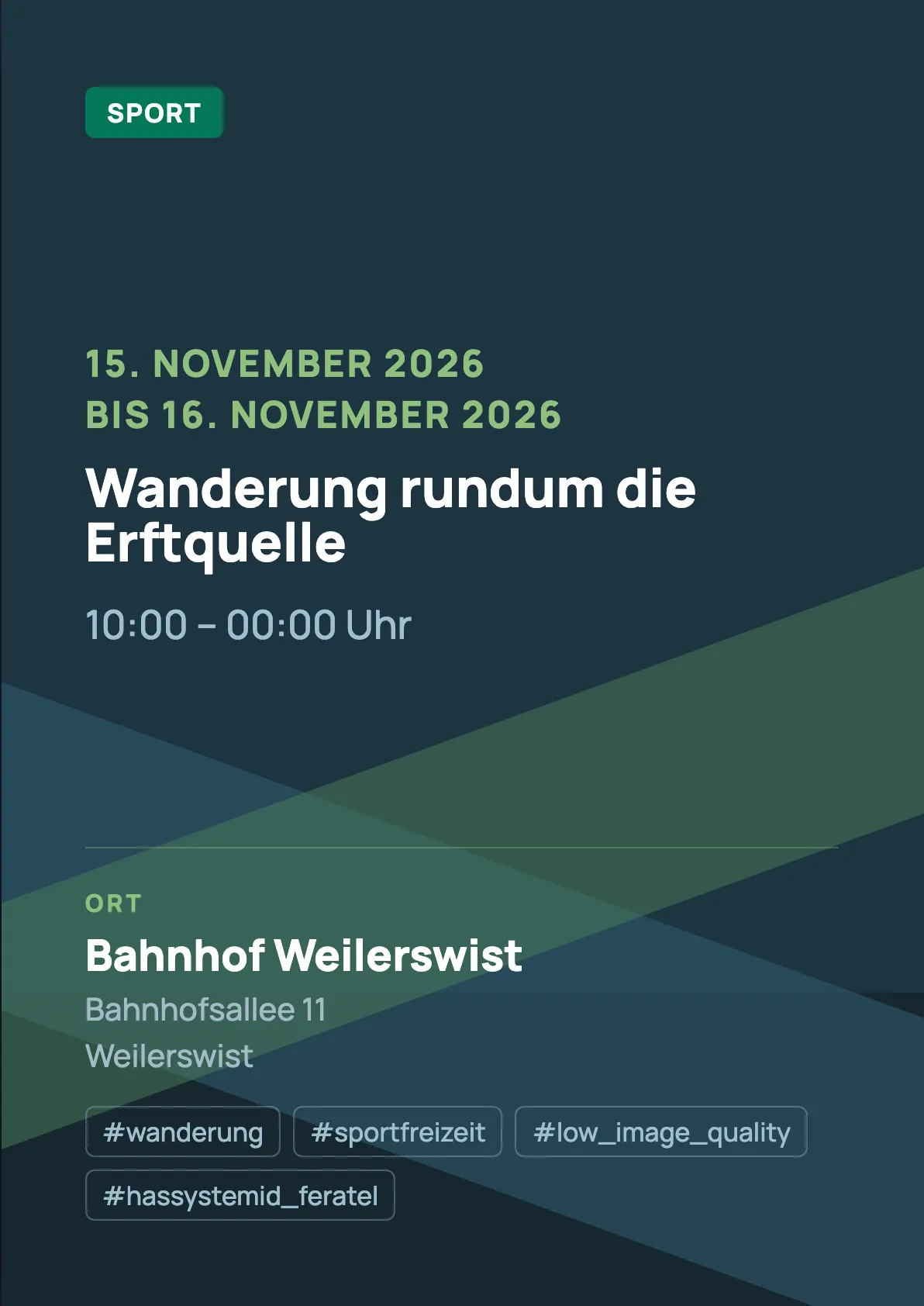 Veranstaltungsflyer