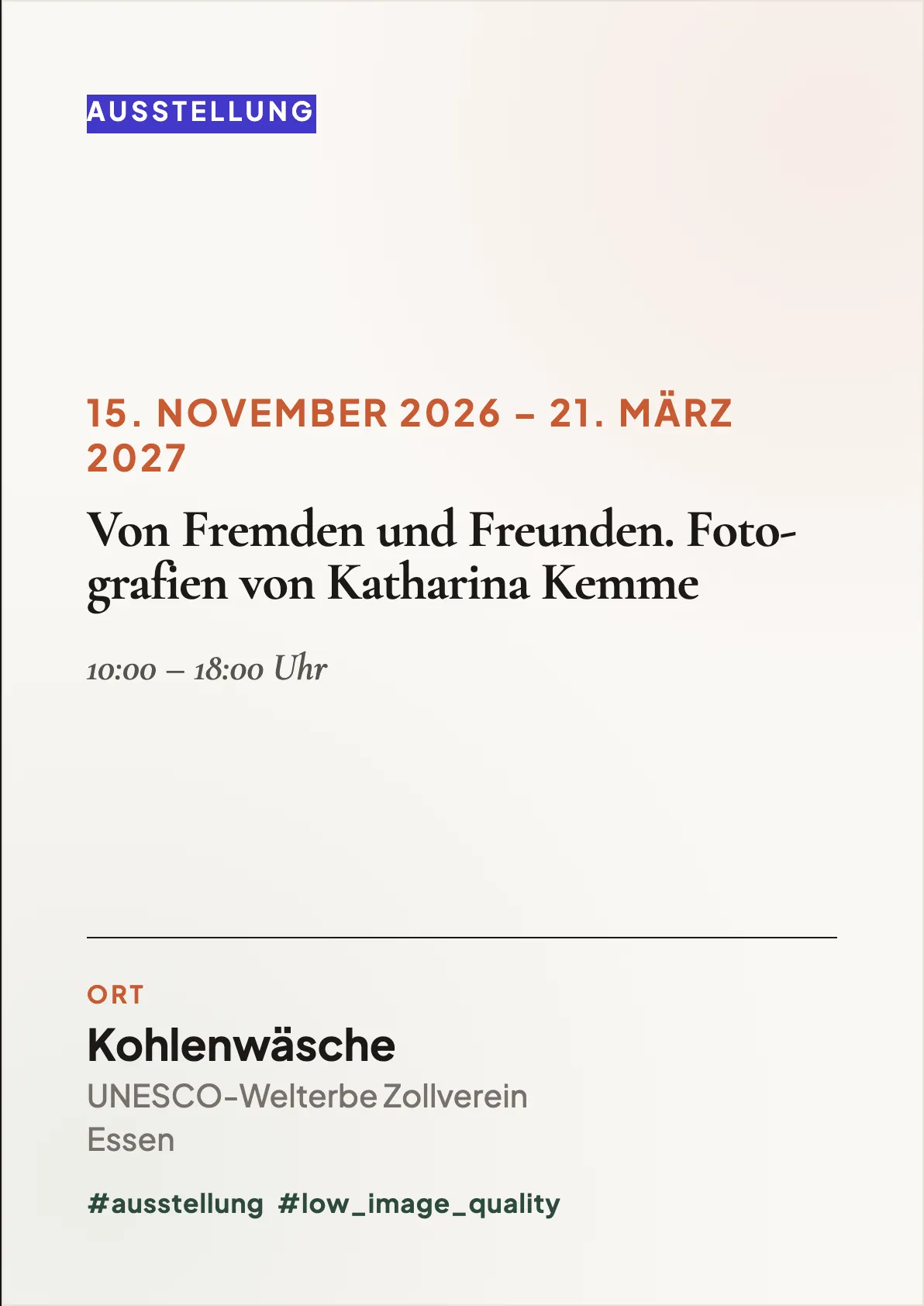 Veranstaltungsflyer