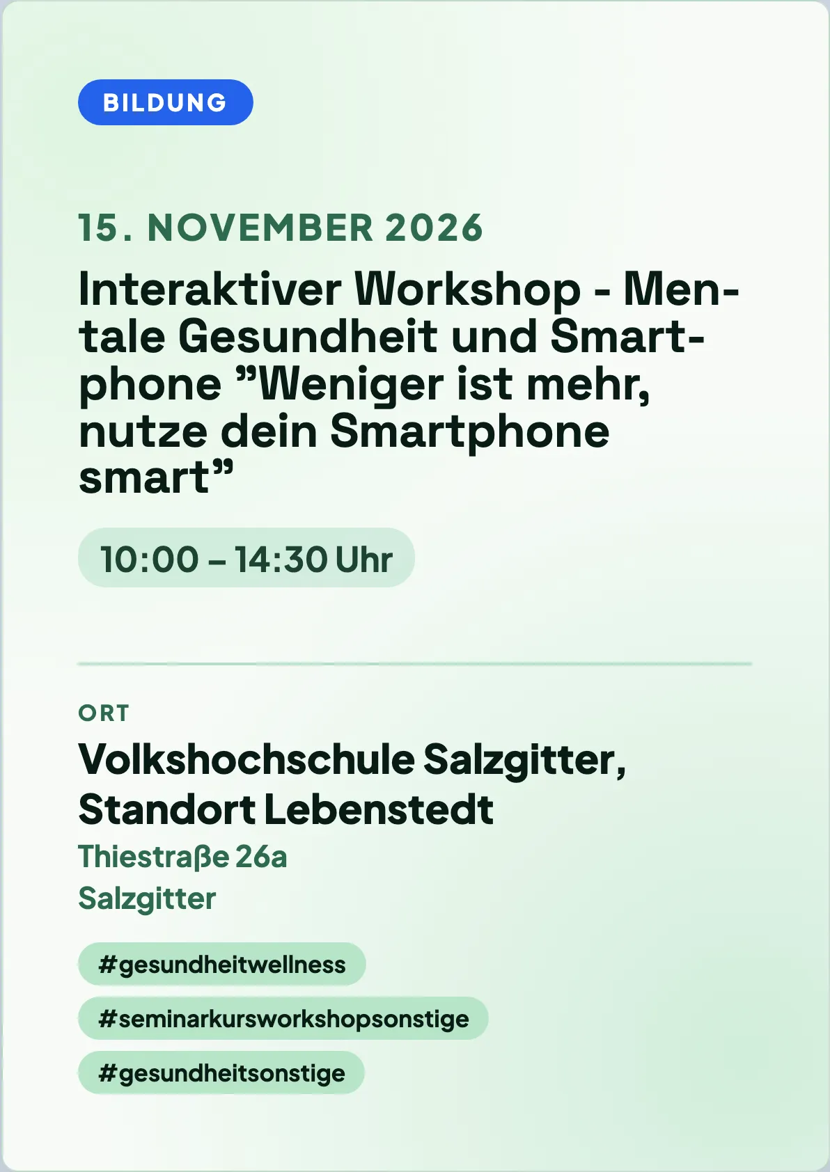 Veranstaltungsflyer