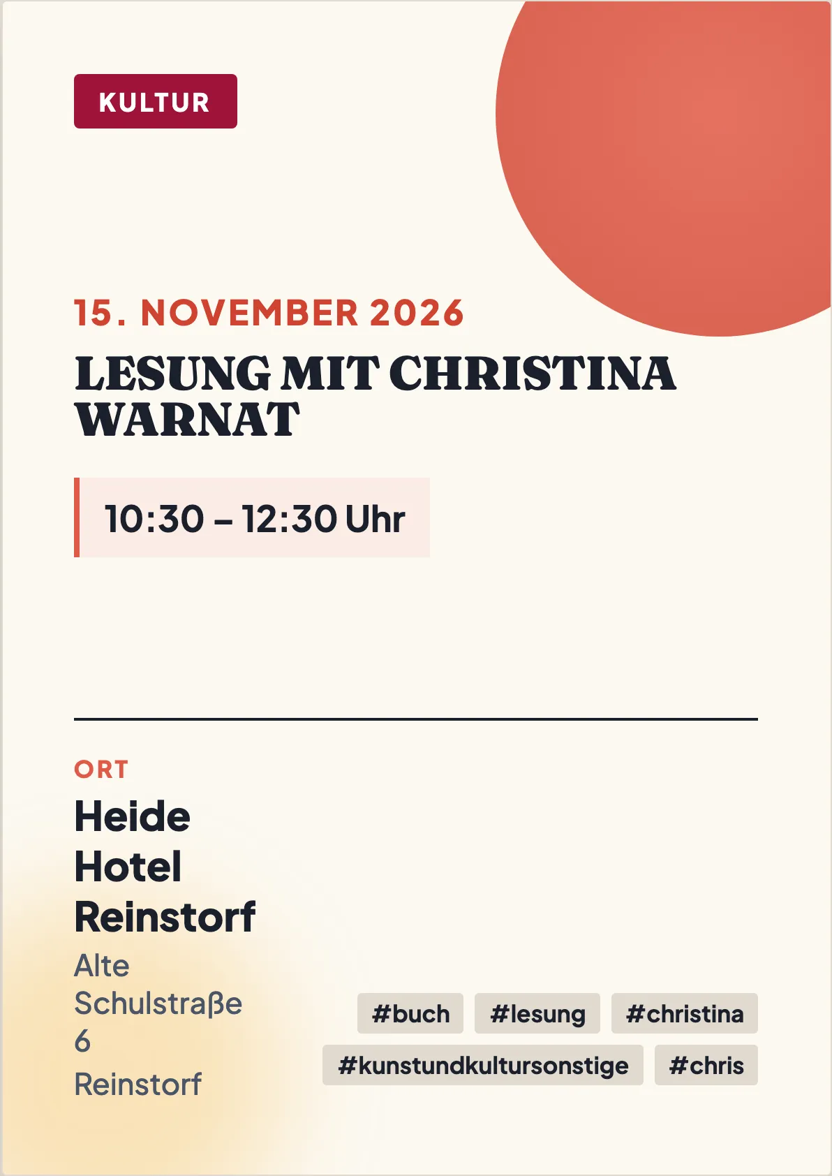 Veranstaltungsflyer