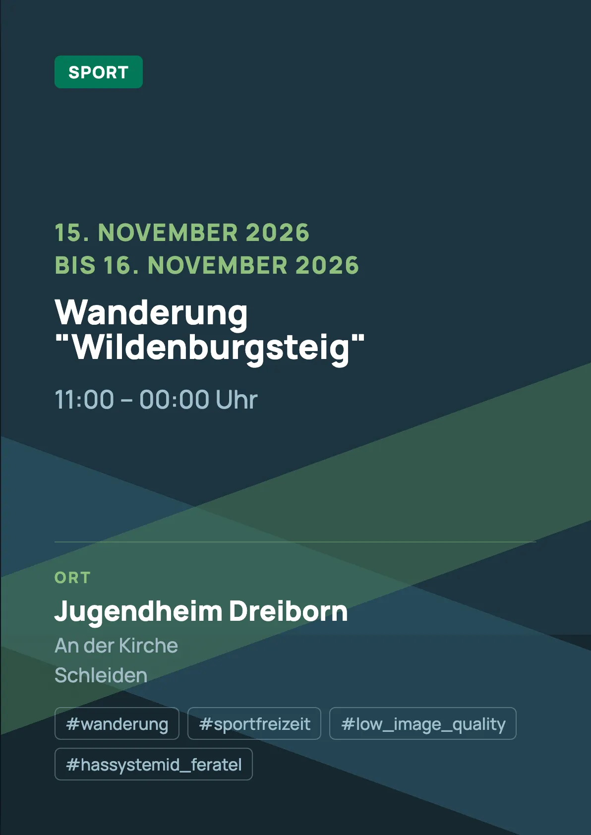 Veranstaltungsflyer