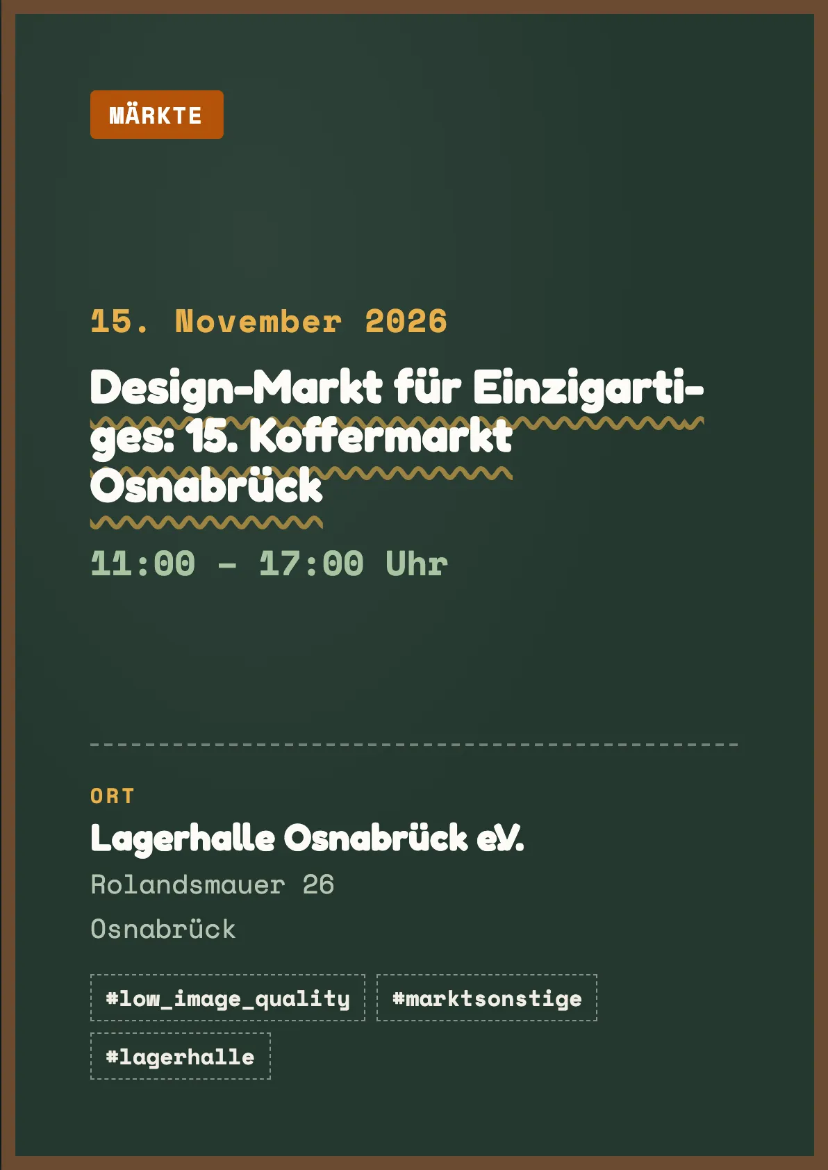 Veranstaltungsflyer
