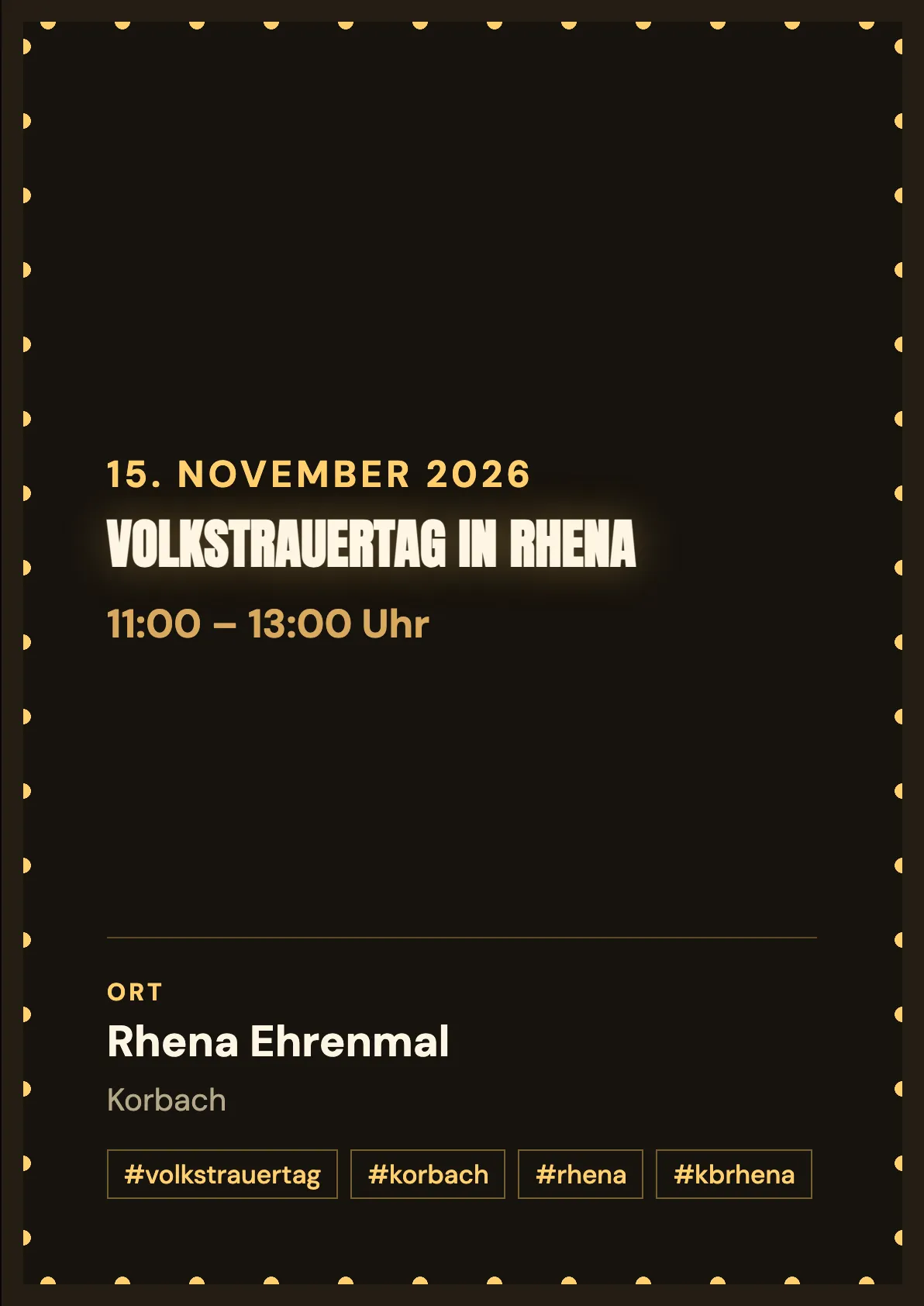 Veranstaltungsflyer