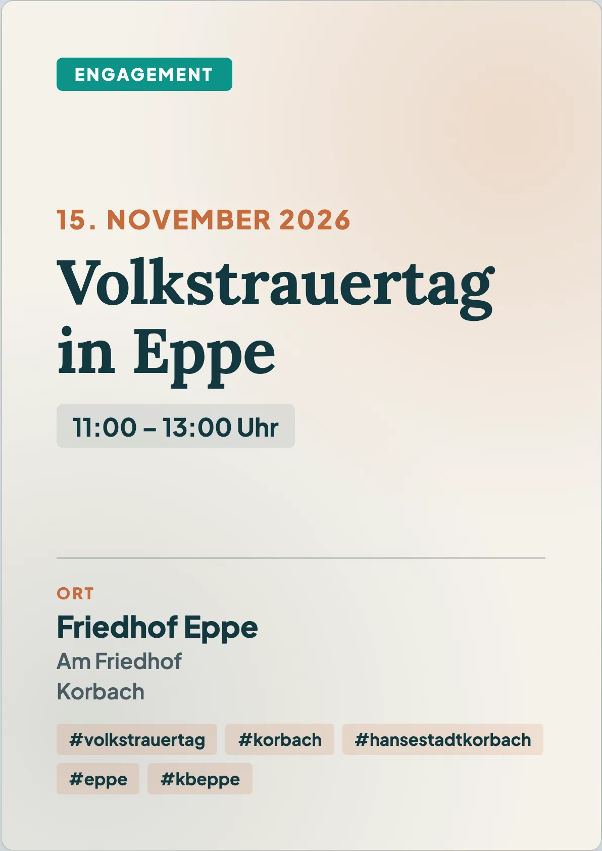 Veranstaltungsflyer