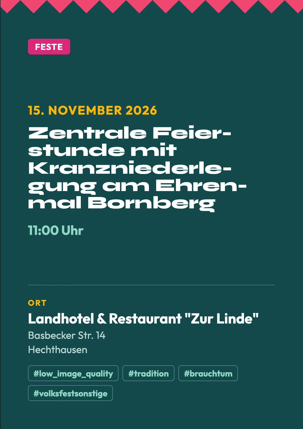 Veranstaltungsflyer