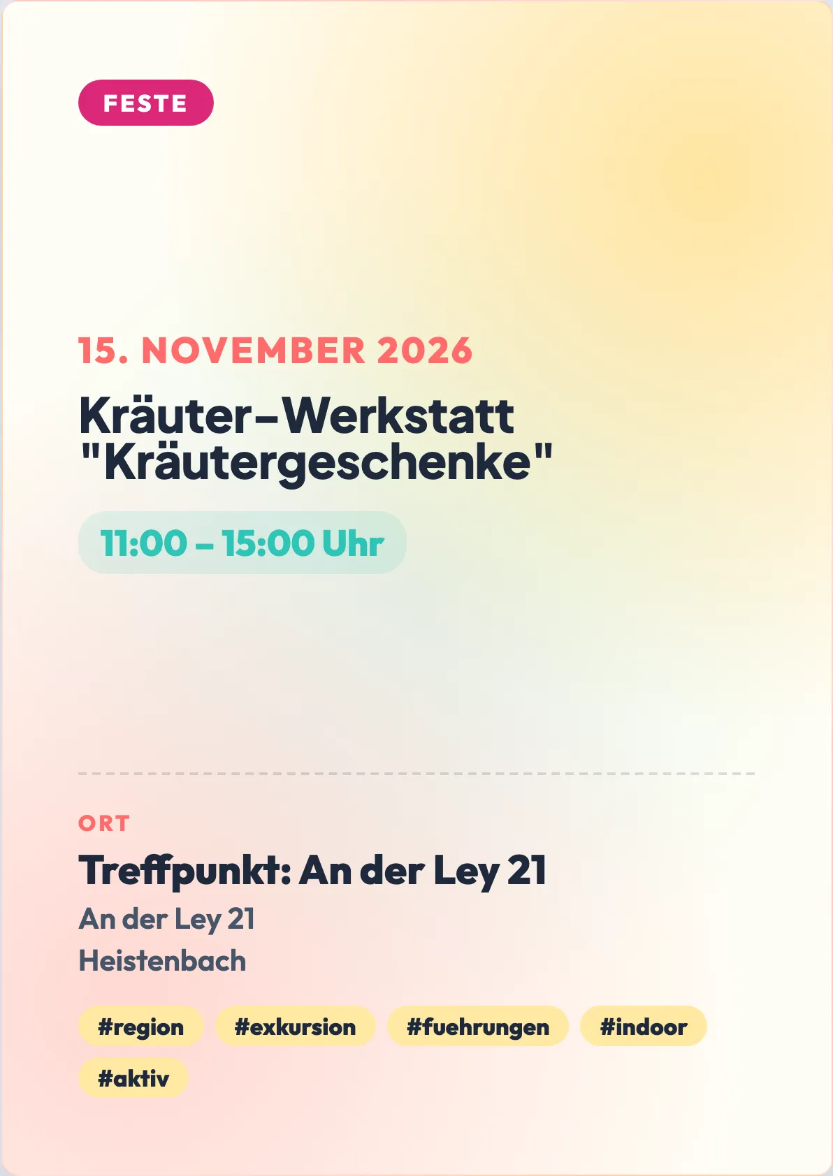 Veranstaltungsflyer