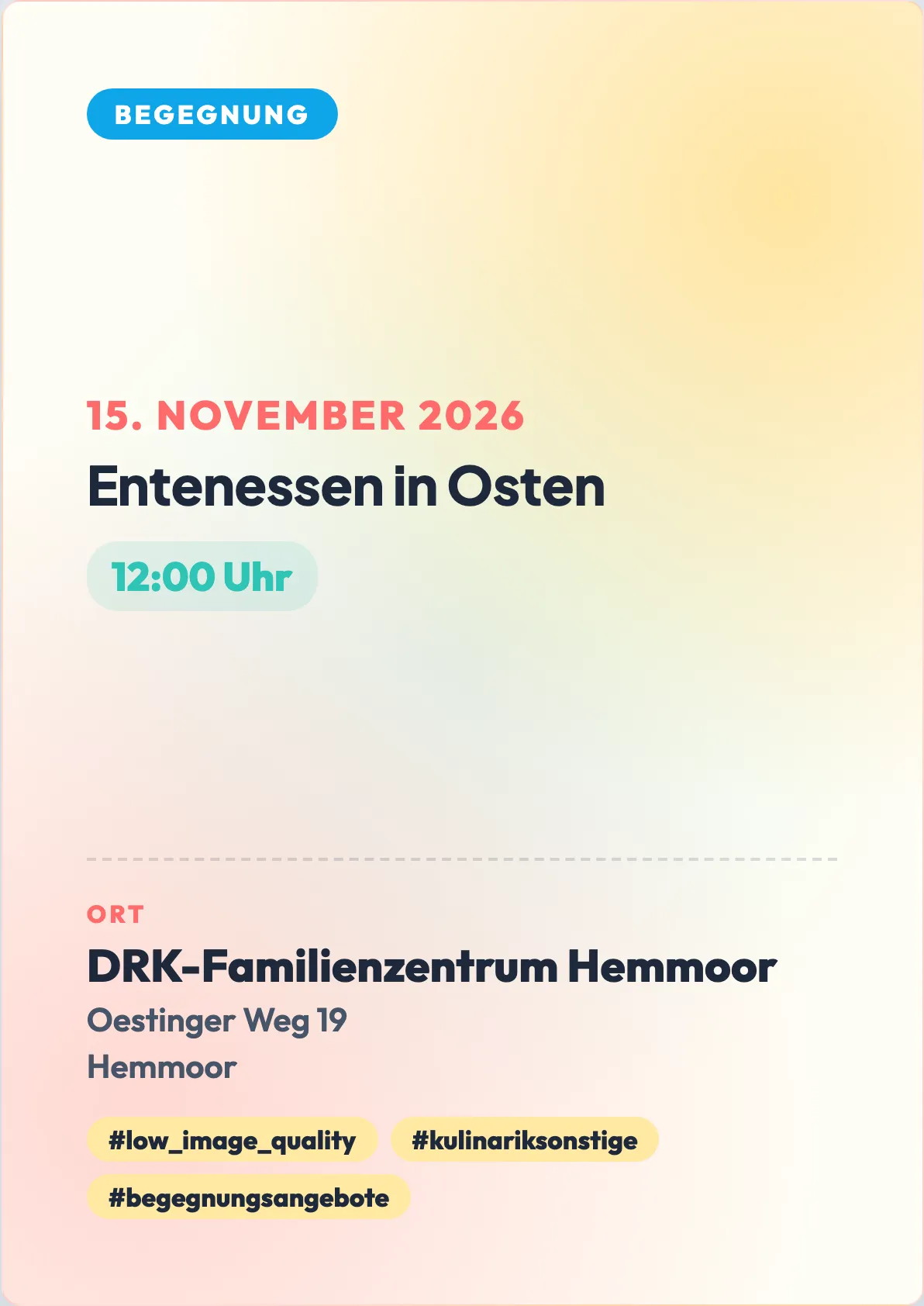 Veranstaltungsflyer