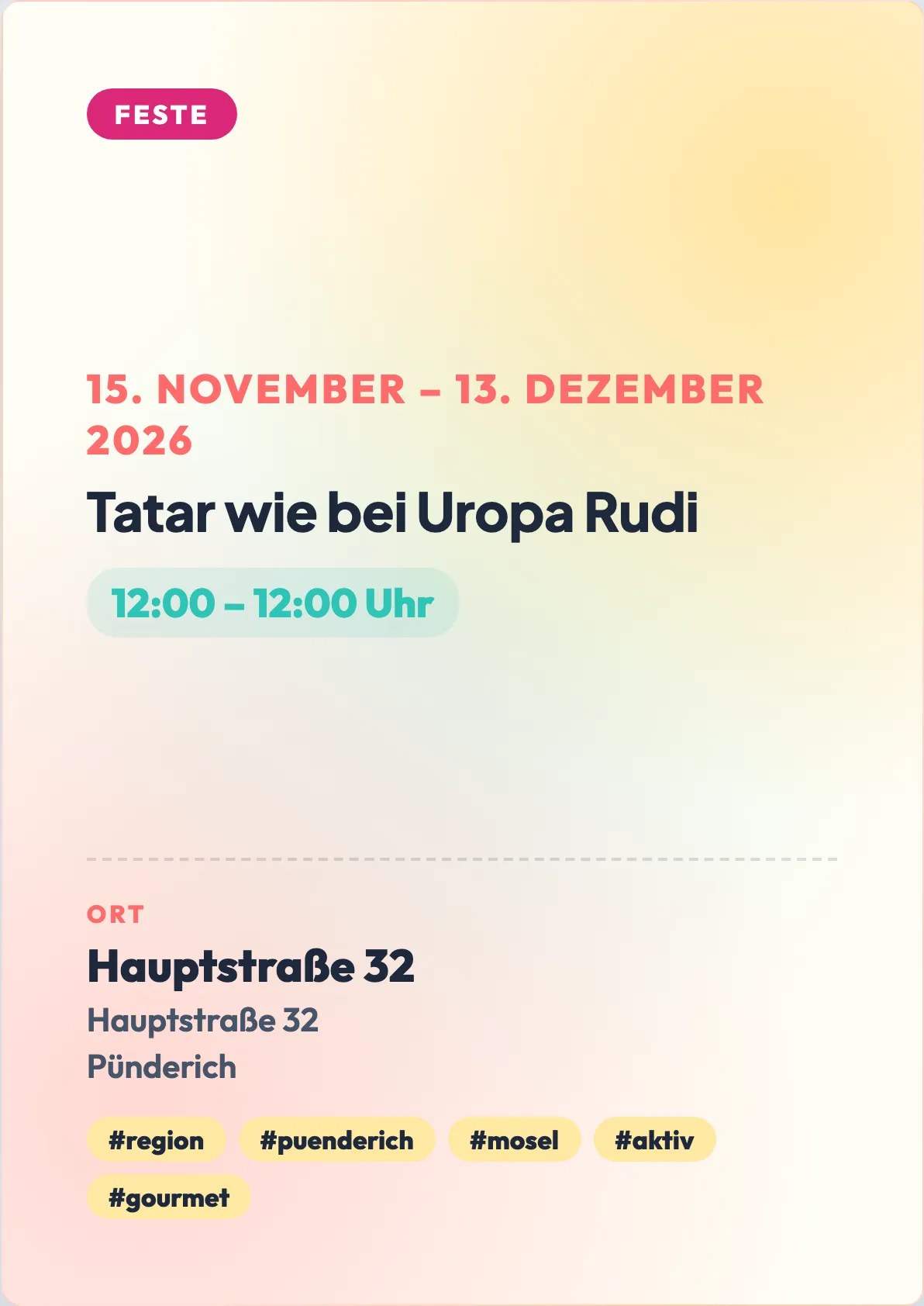 Veranstaltungsflyer