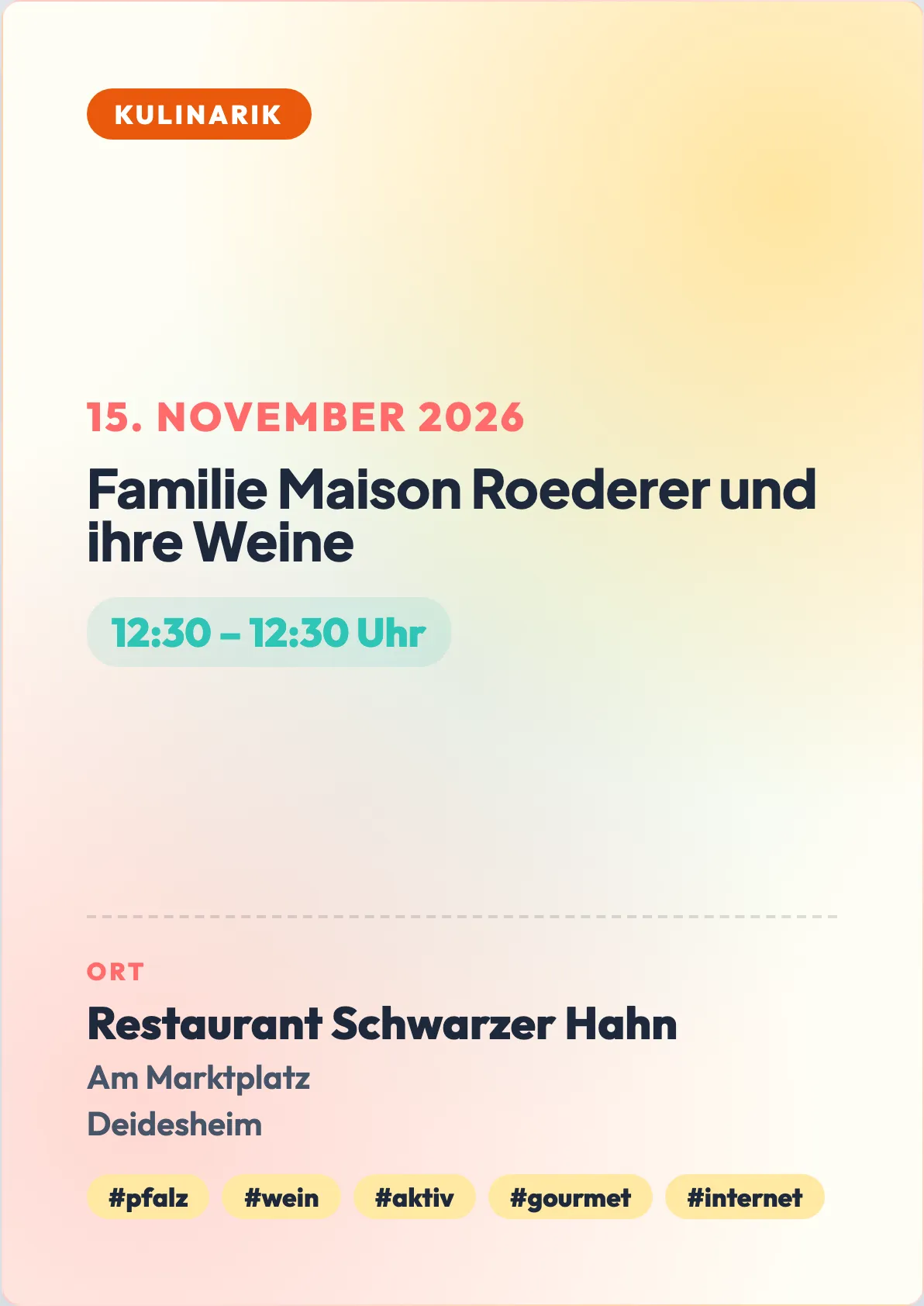 Veranstaltungsflyer