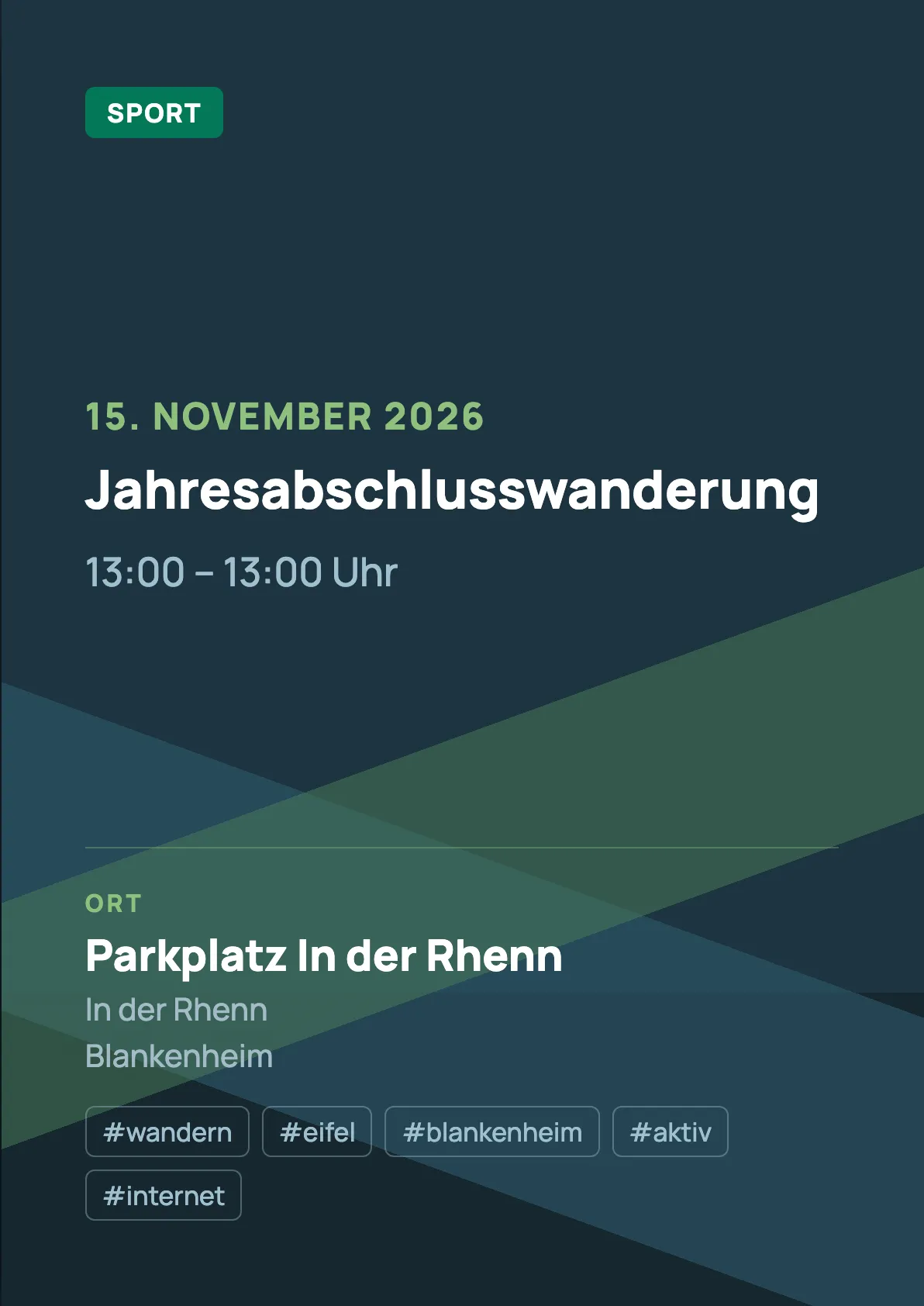 Veranstaltungsflyer