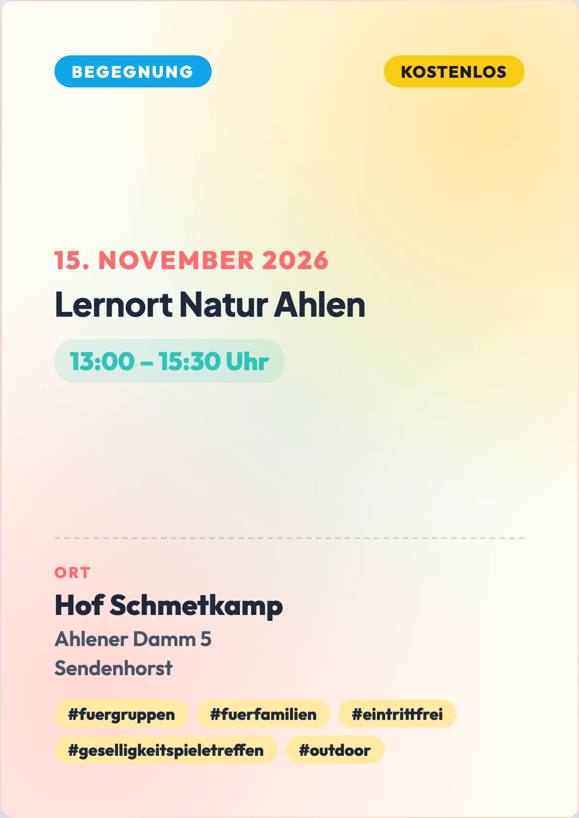 Veranstaltungsflyer
