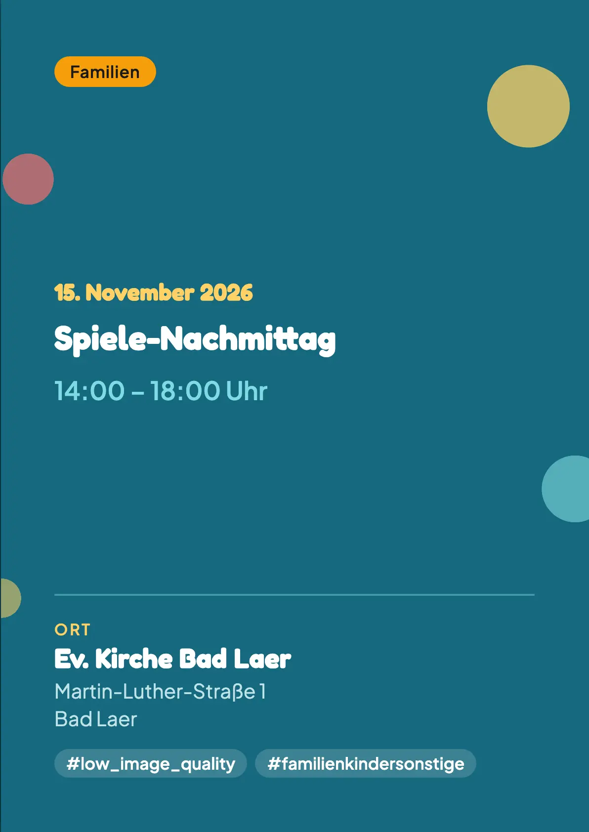 Veranstaltungsflyer