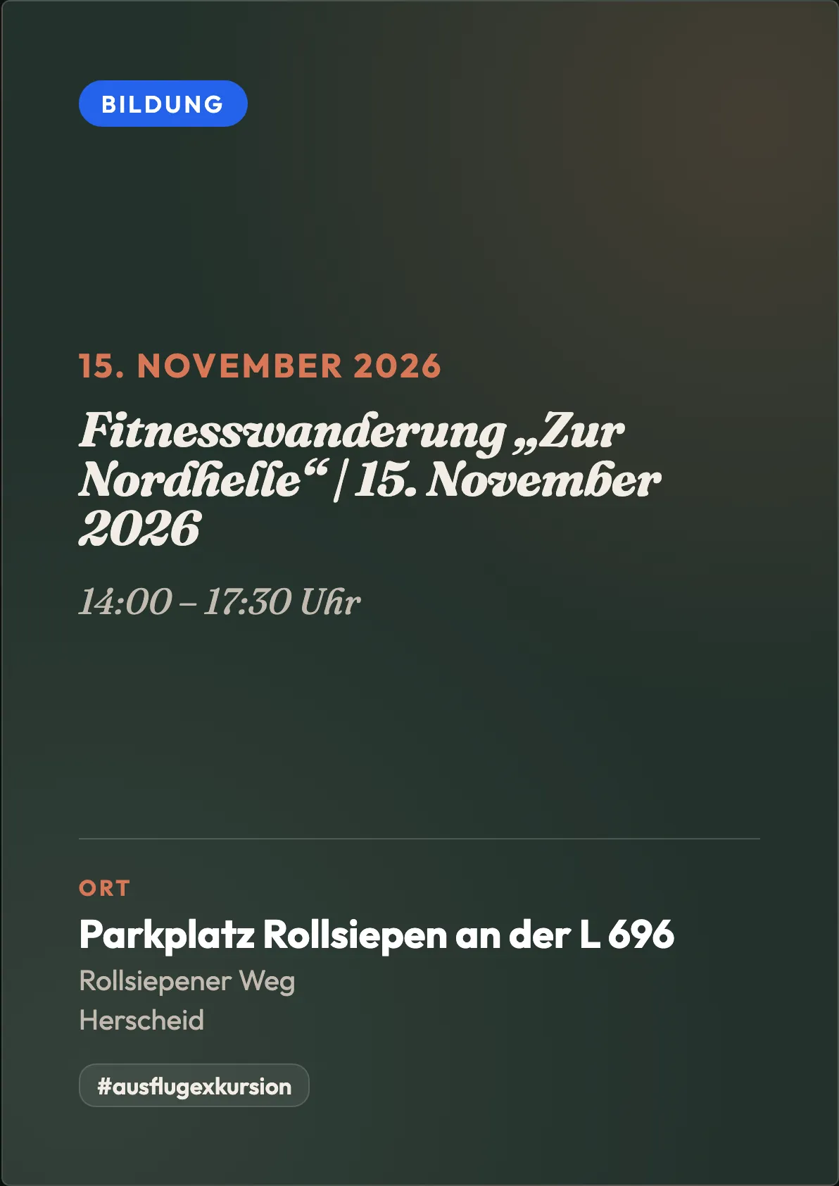 Veranstaltungsflyer