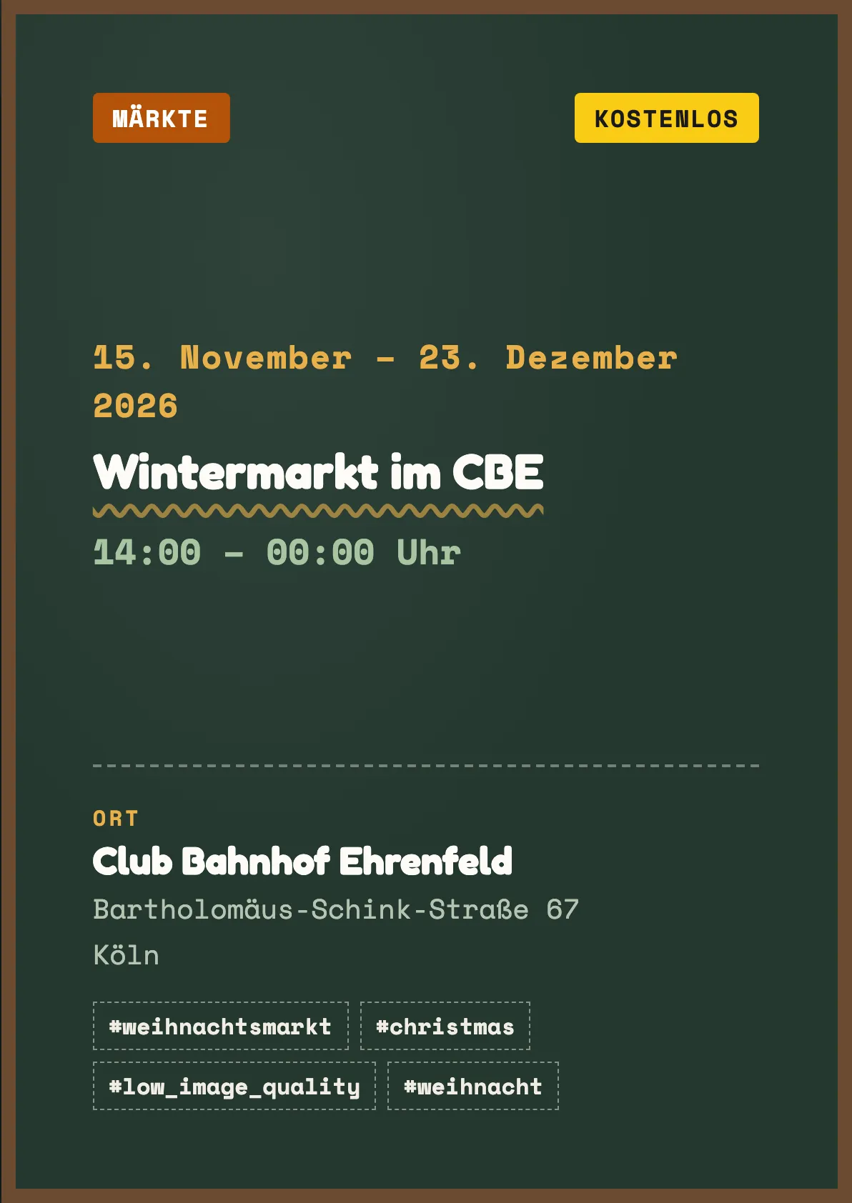Veranstaltungsflyer