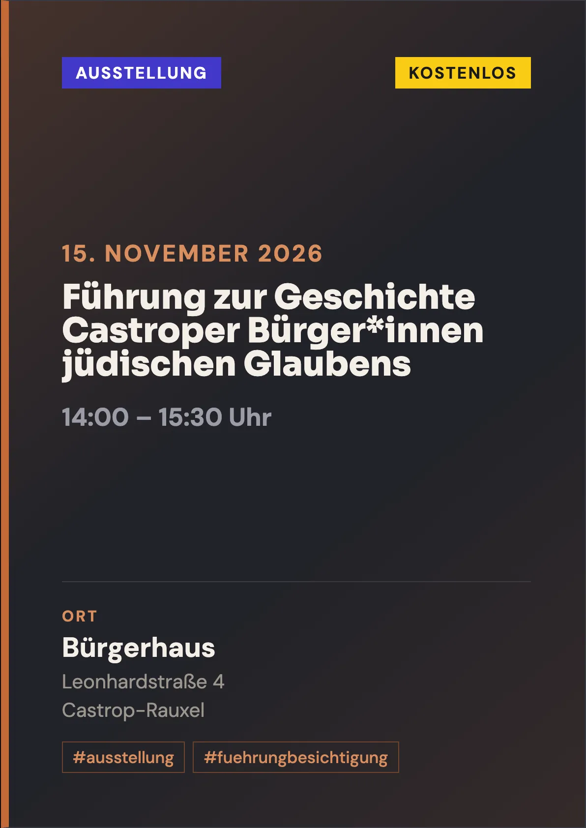 Veranstaltungsflyer