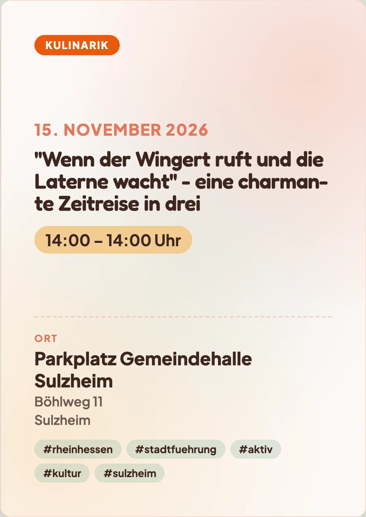 Veranstaltungsflyer