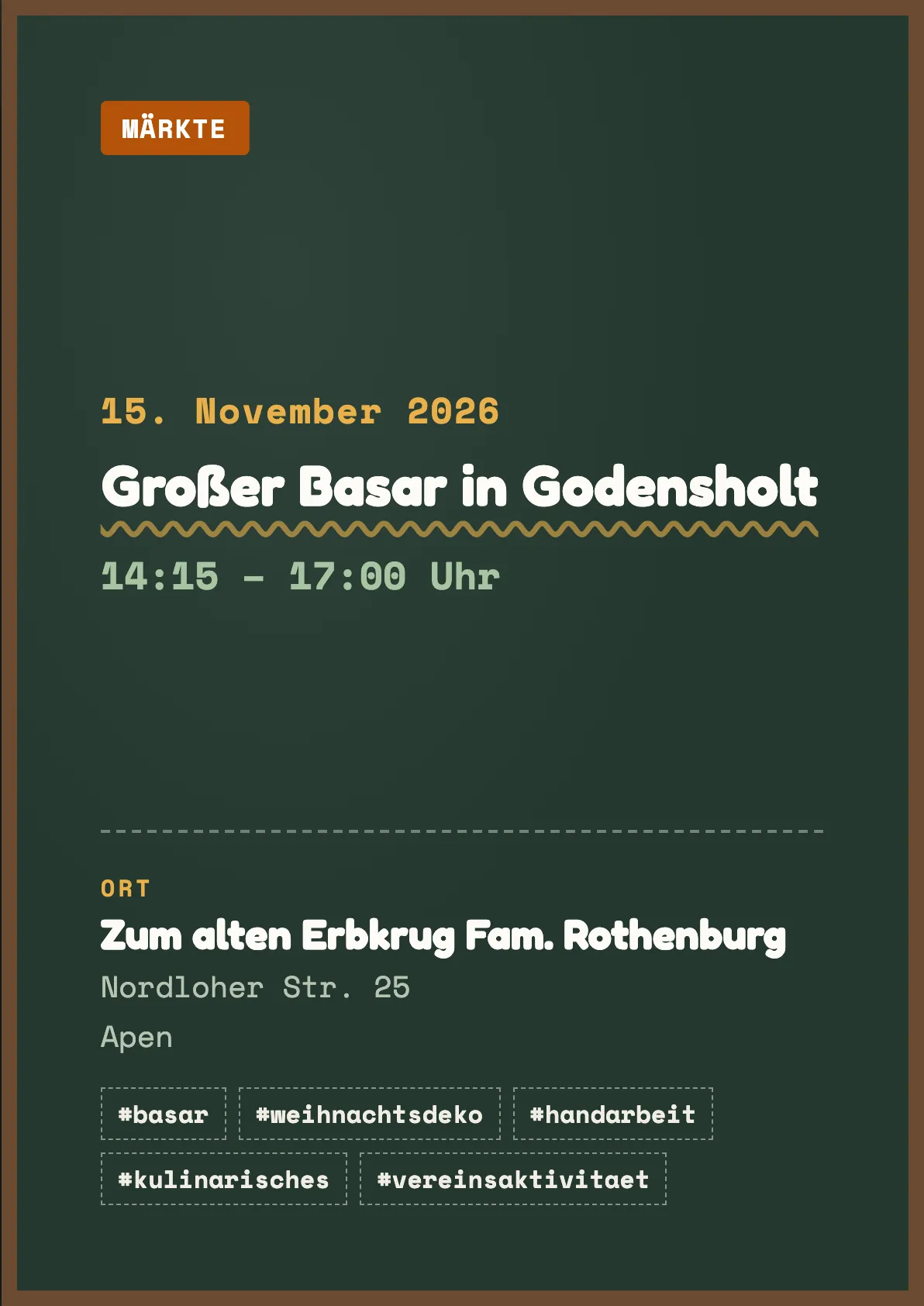 Veranstaltungsflyer