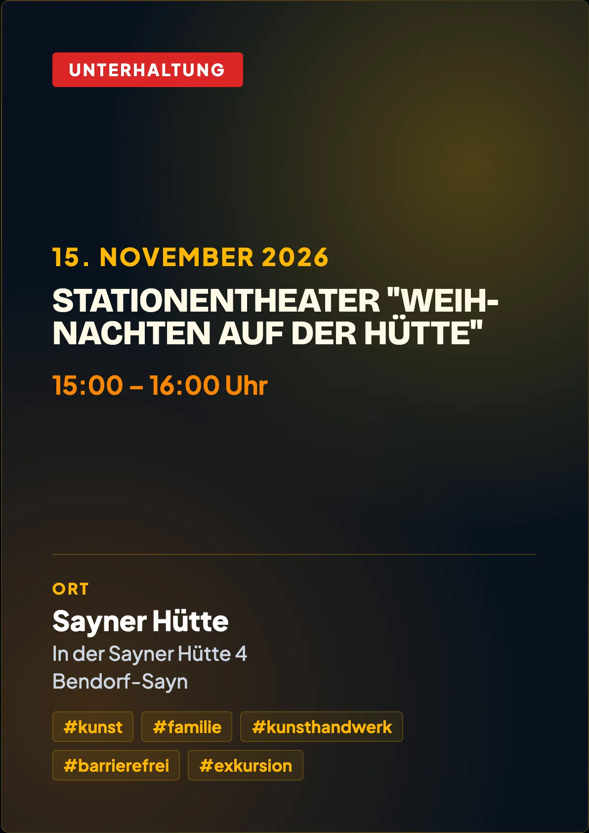 Veranstaltungsflyer