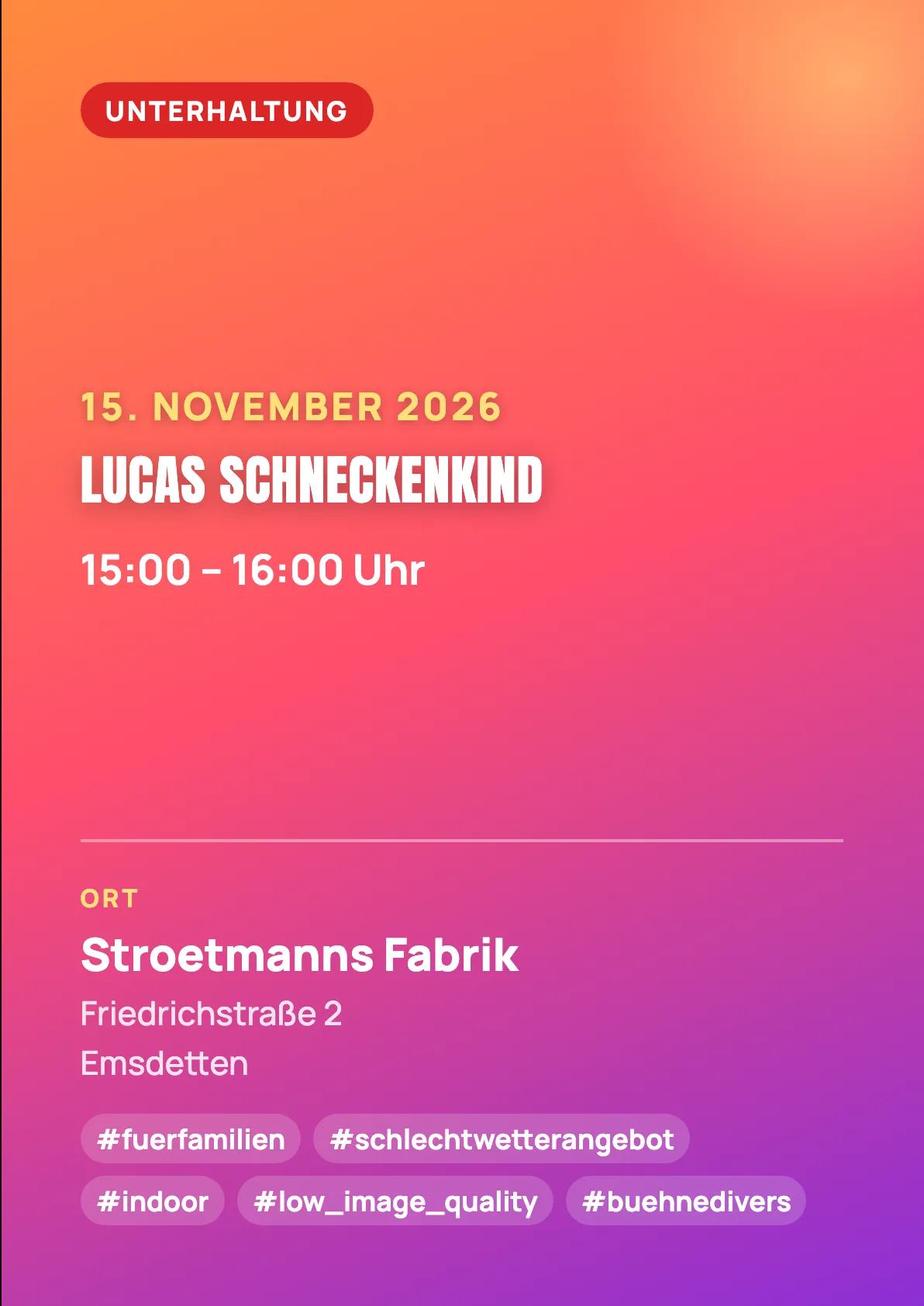 Veranstaltungsflyer