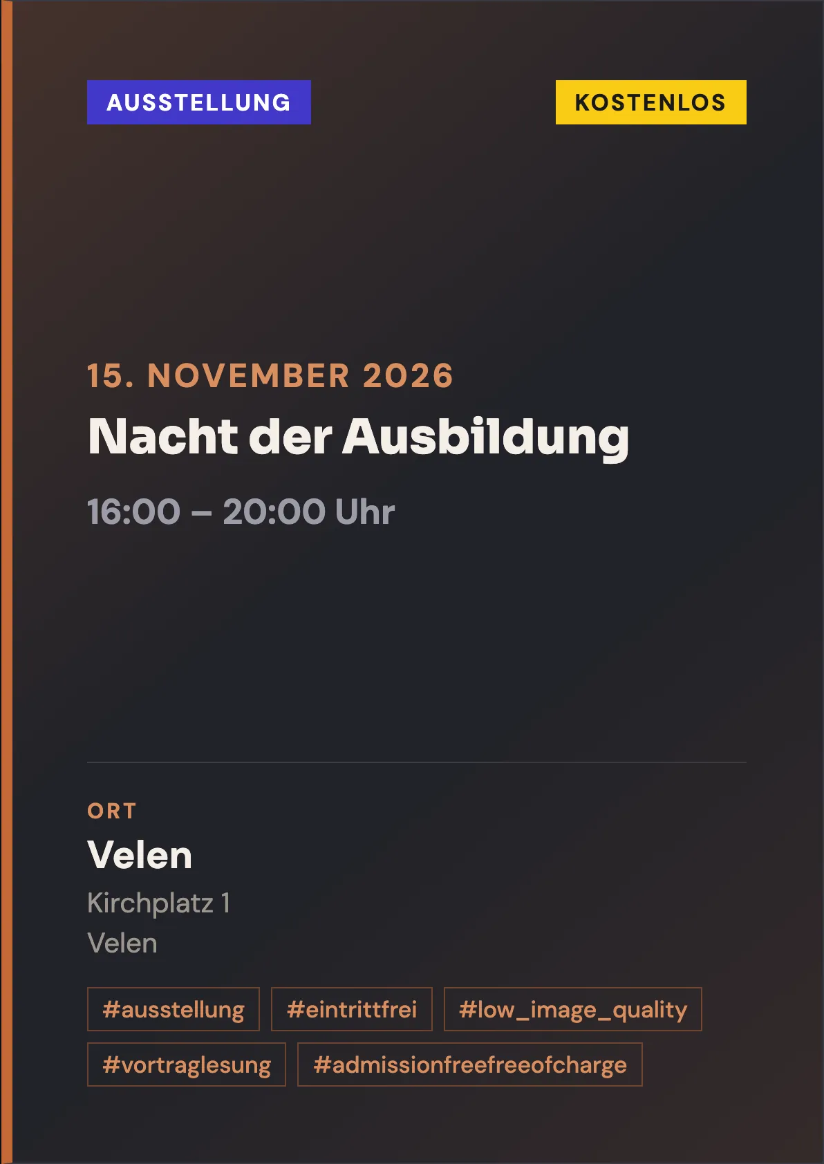 Veranstaltungsflyer