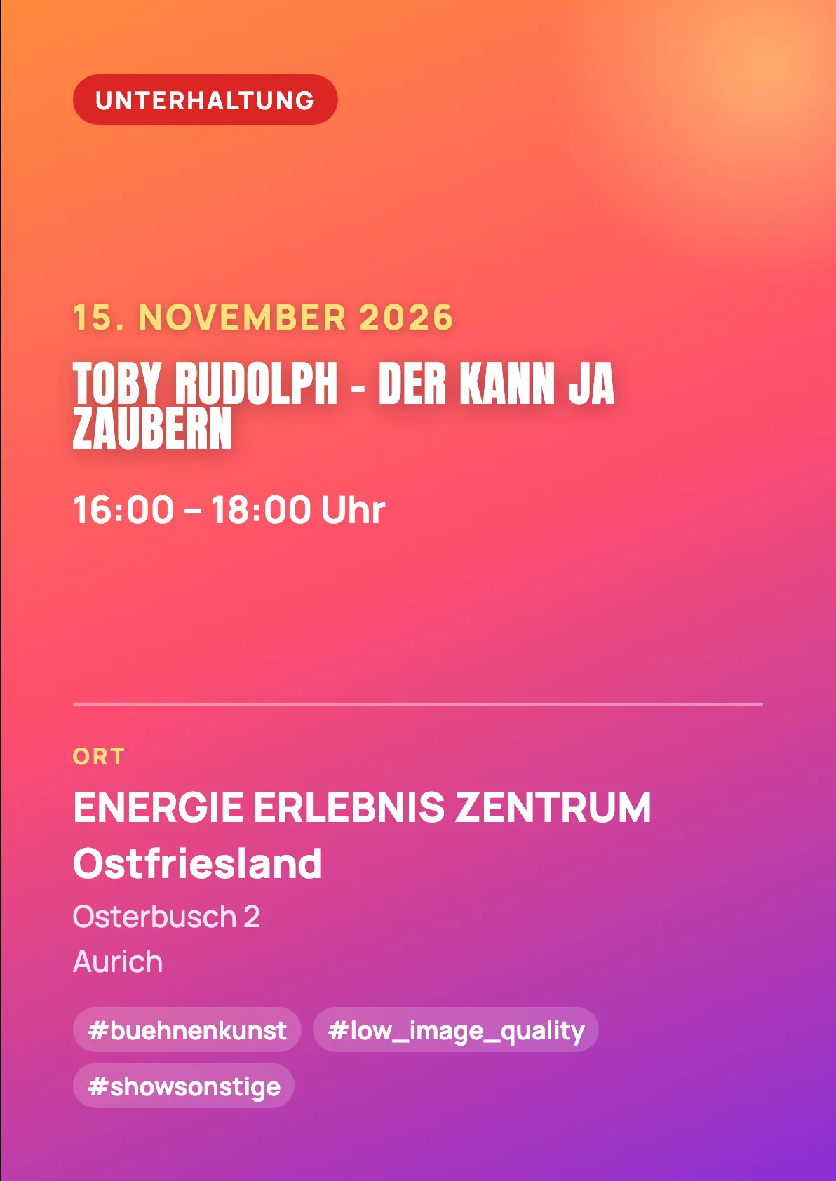 Veranstaltungsflyer