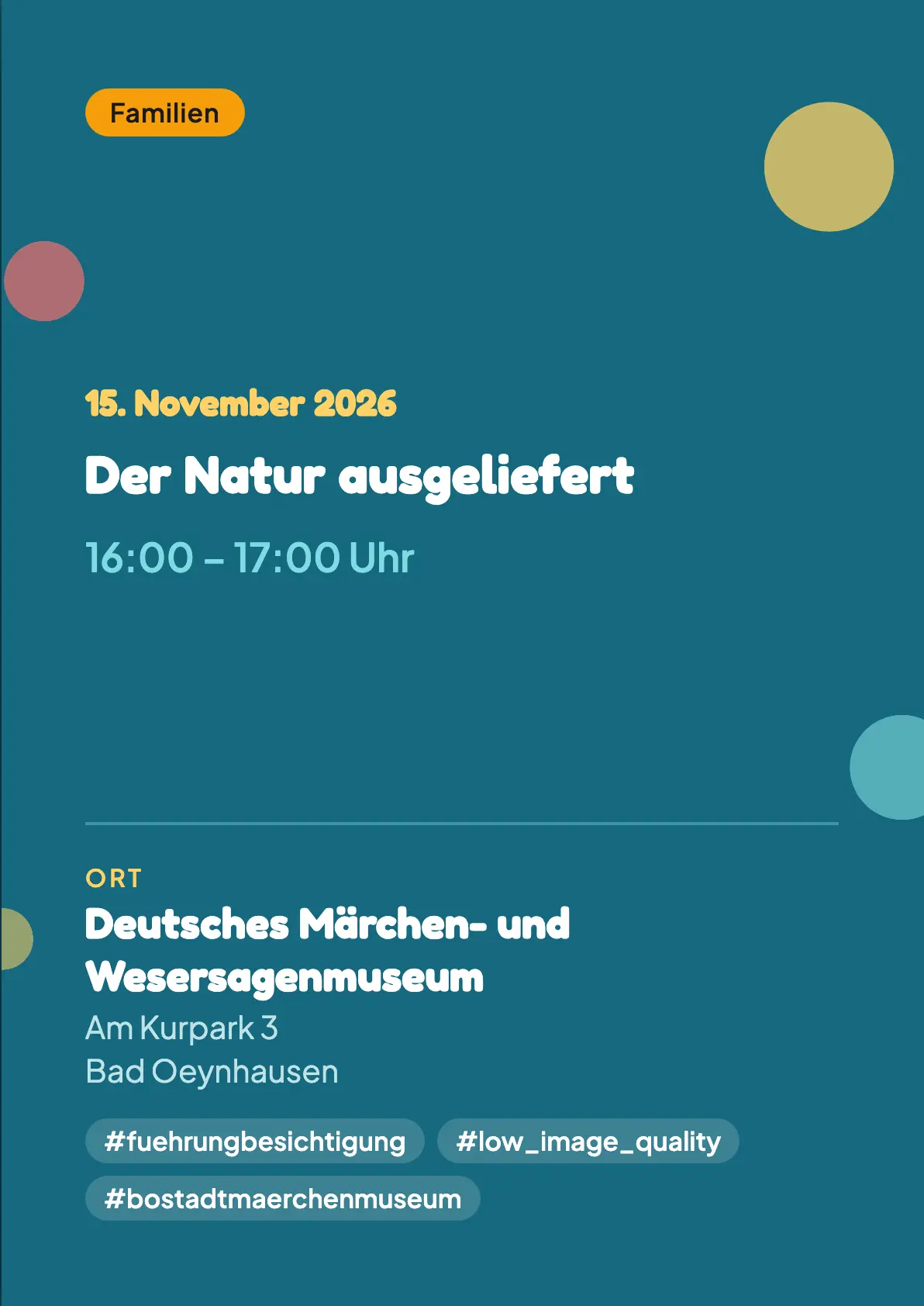 Veranstaltungsflyer