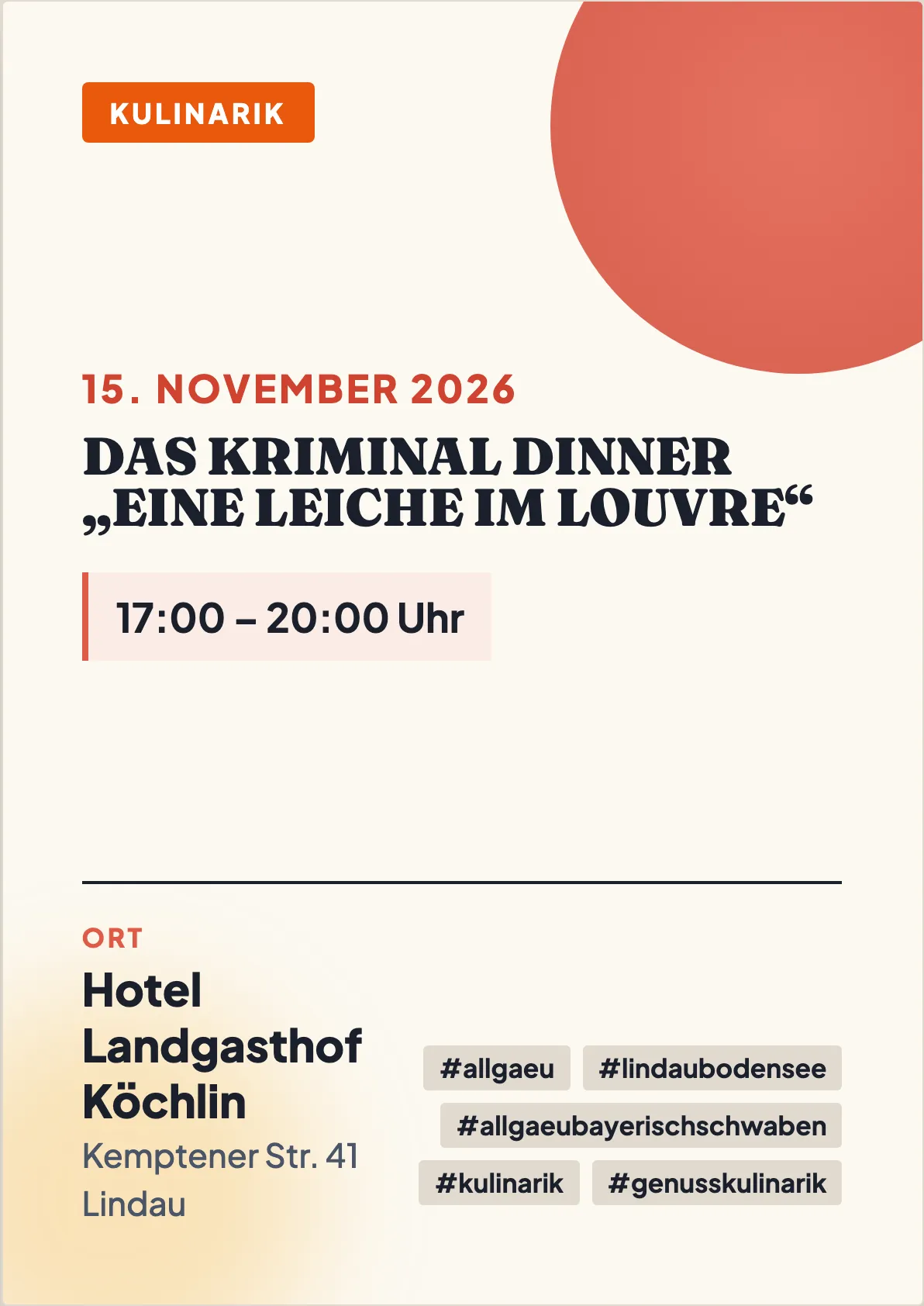 Veranstaltungsflyer
