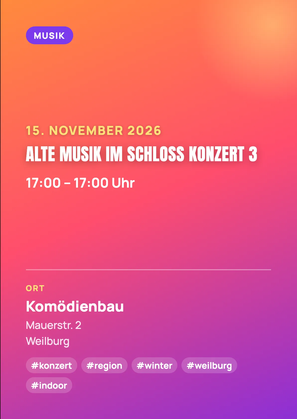 Veranstaltungsflyer