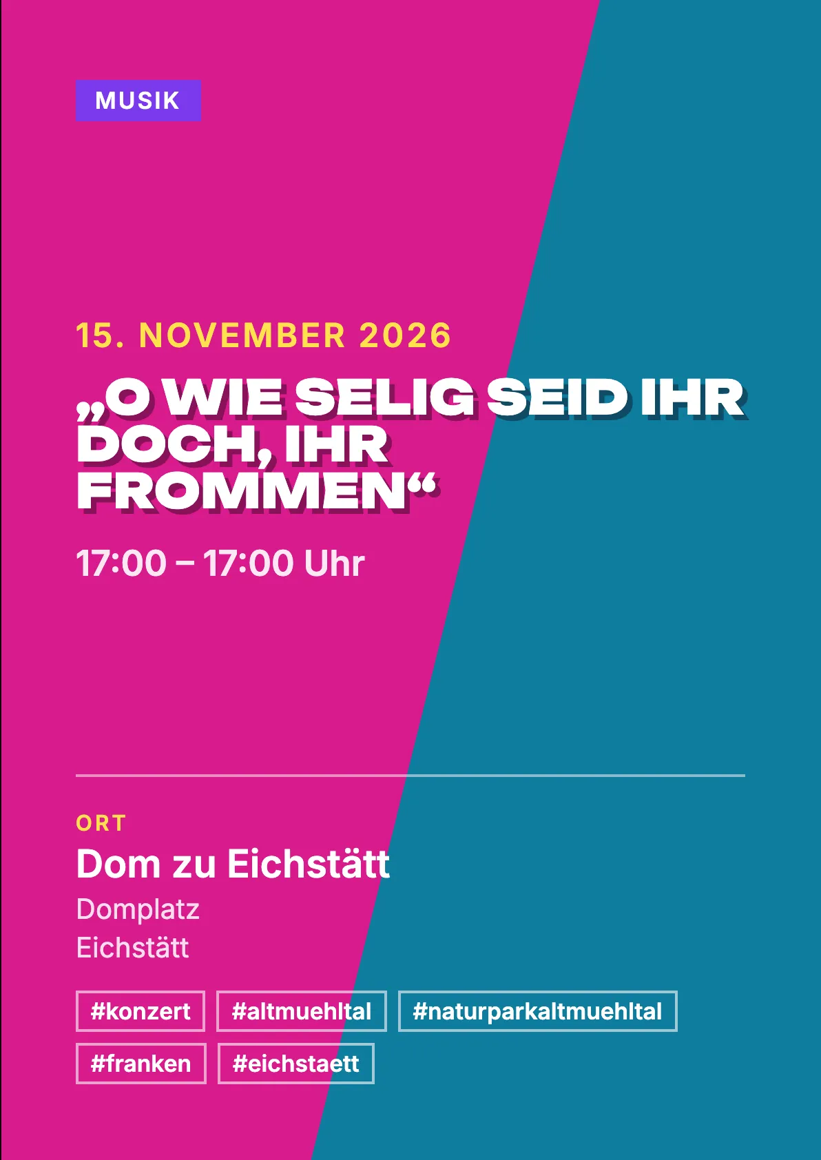 Veranstaltungsflyer